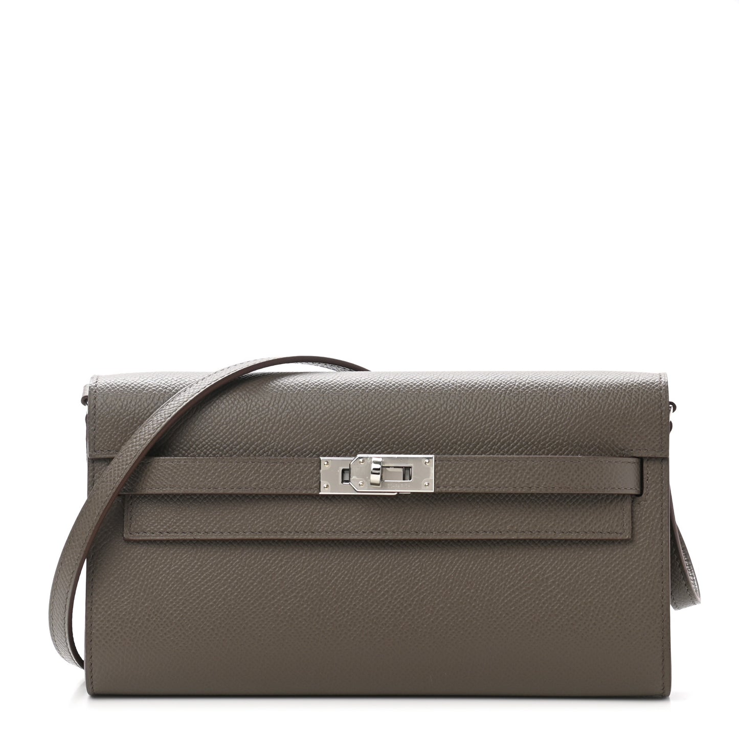 Epsom Kelly To Go Wallet Etain