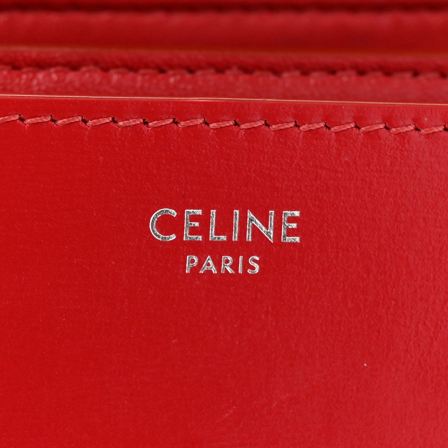 Box Calfskin Medium Classic Box Flap Bag Red