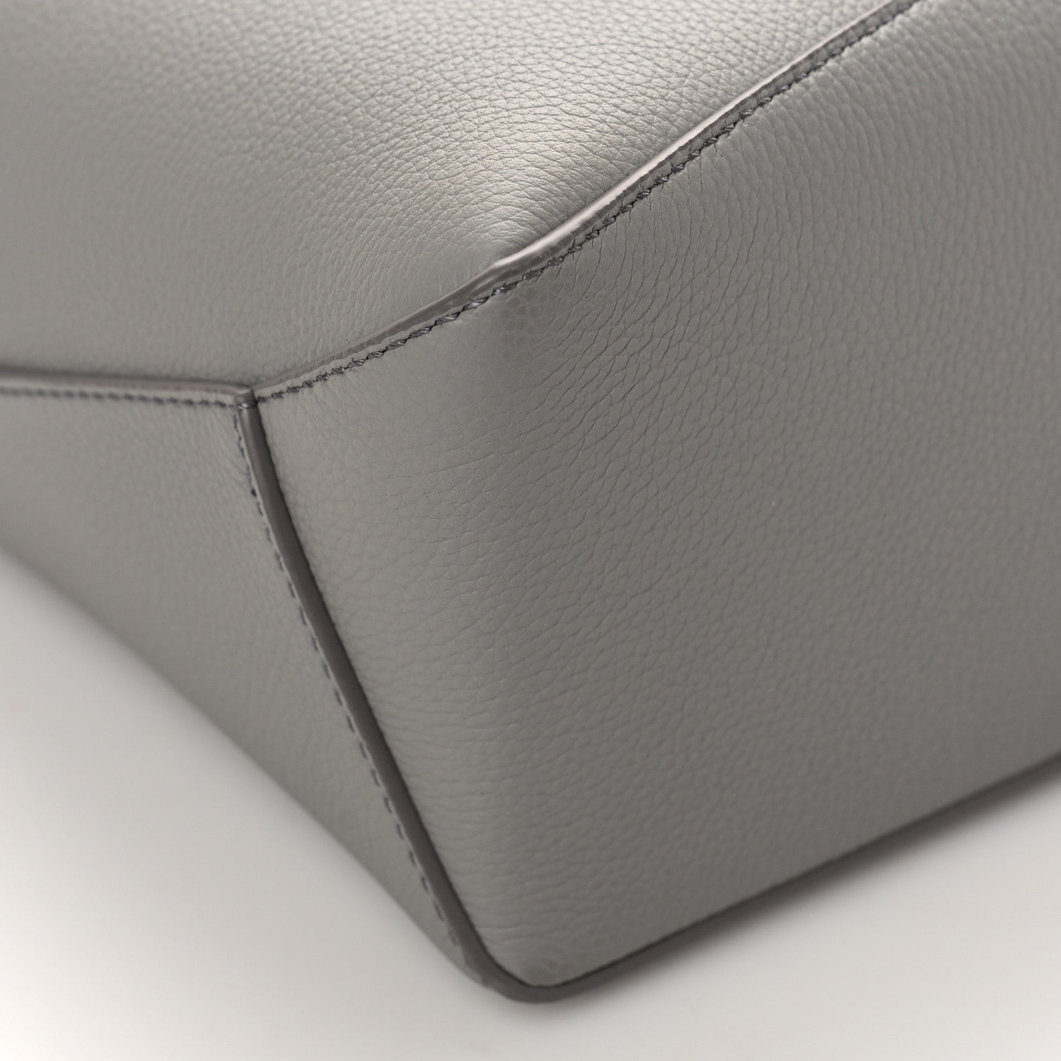 Loewe Soft Grained Calfskin Small Puzzle Edge Bag Pearl Grey 7 of 8