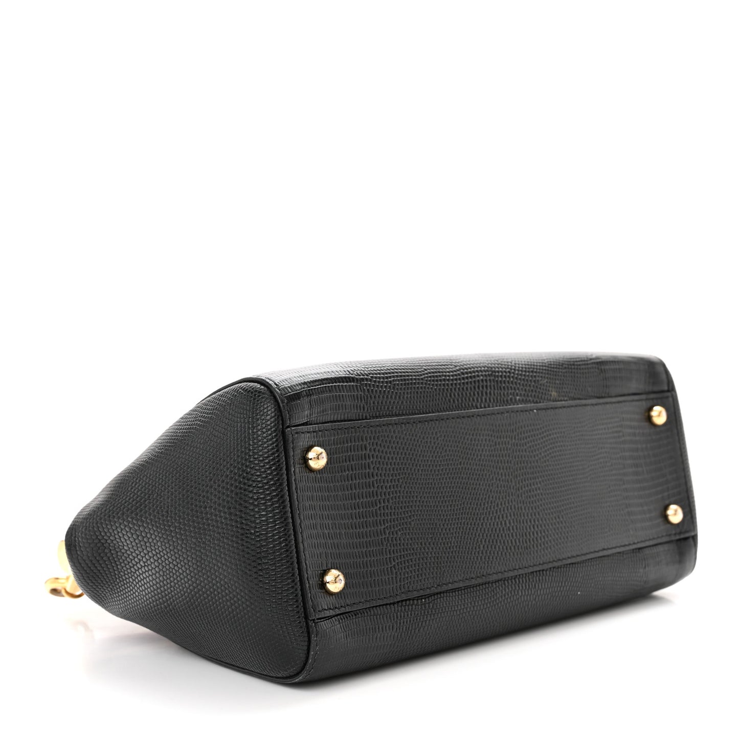 Stampa Iguana Crystal Medium Miss Sicily Satchel White Black Pink