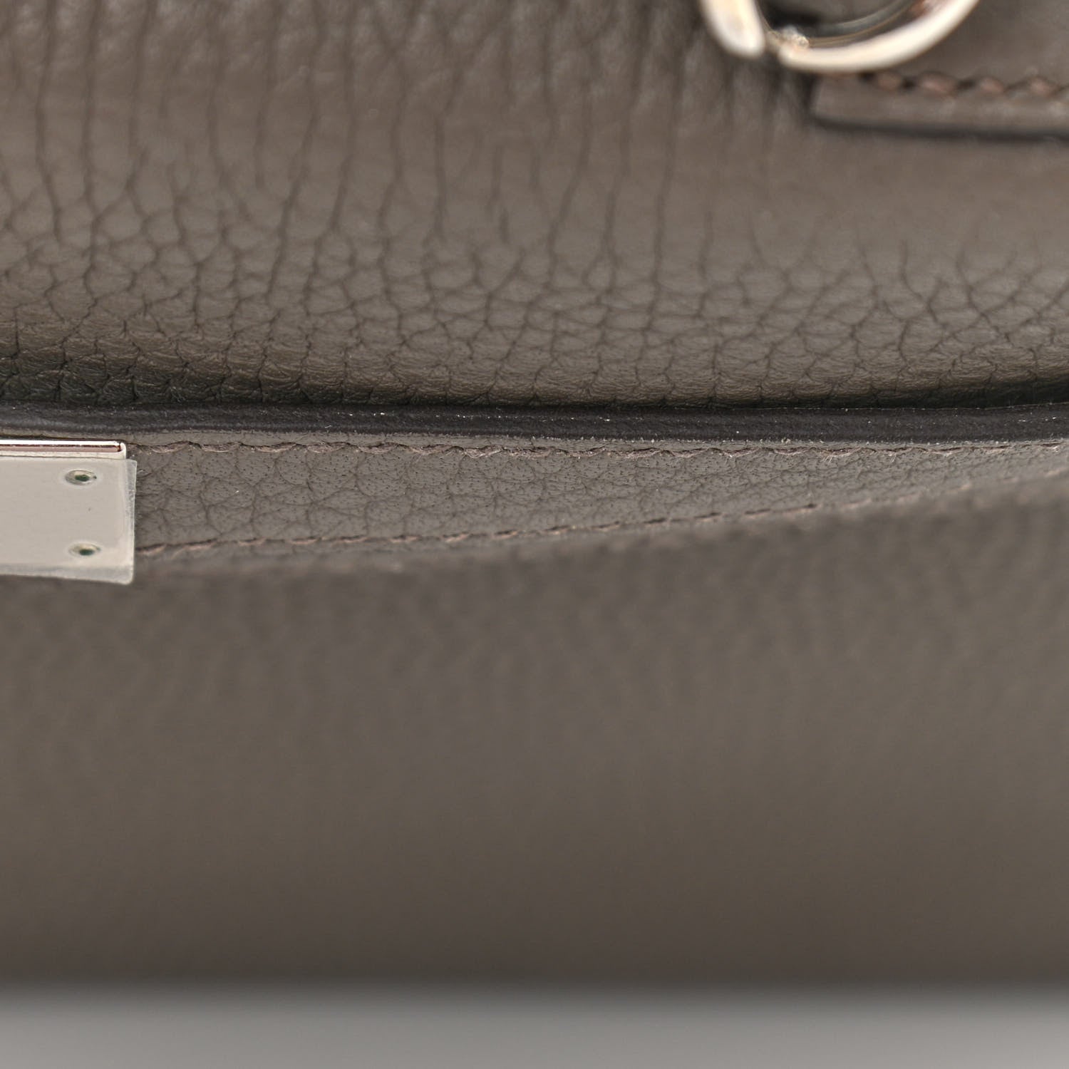 Hermes Taurillon Clemence Kelly Retourne 28 Etain 14 of 14