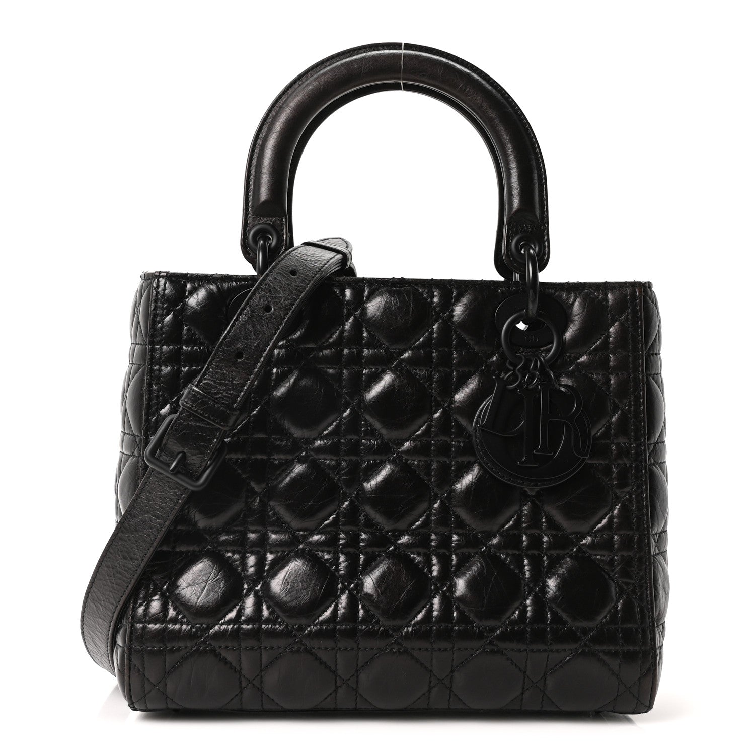 Dior 黒　キルティング Christian Dior Pre-Owned レディ ディオール バッグ カナージュ