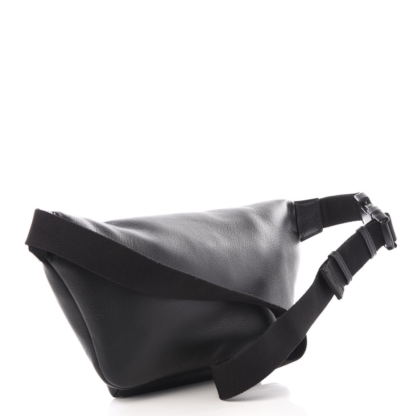 Smooth Calfskin Logo Large Everyday Beltpack Black White