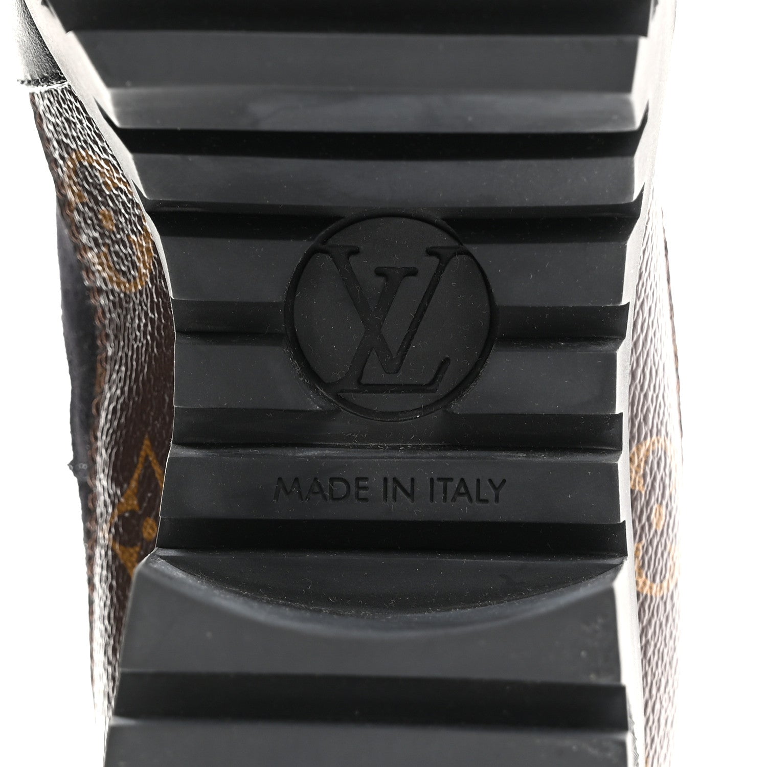 Louis Vuitton Suede Calfskin Monogram Laureate Platform Desert Boots 37 Black 7 of 8