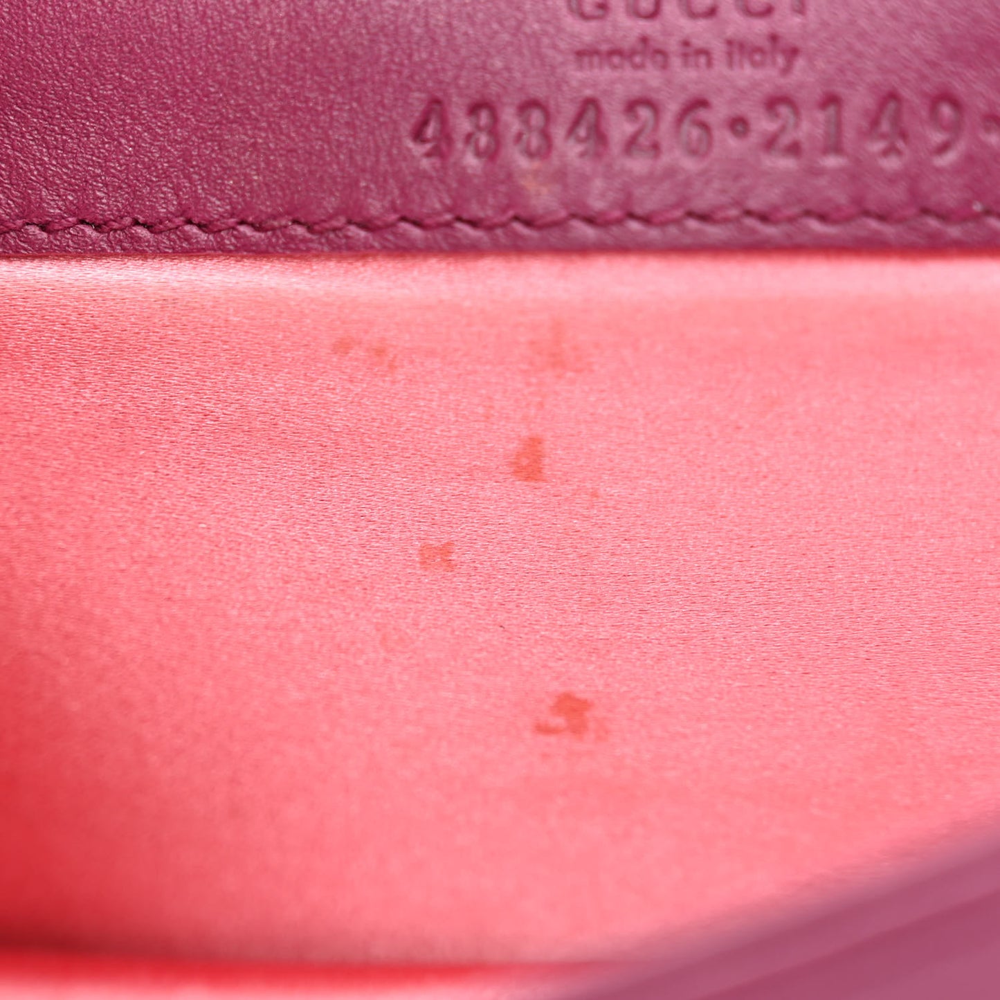 Velvet Matelasse GG Marmont Mini Bag Fuchsia Violet Cyclamen