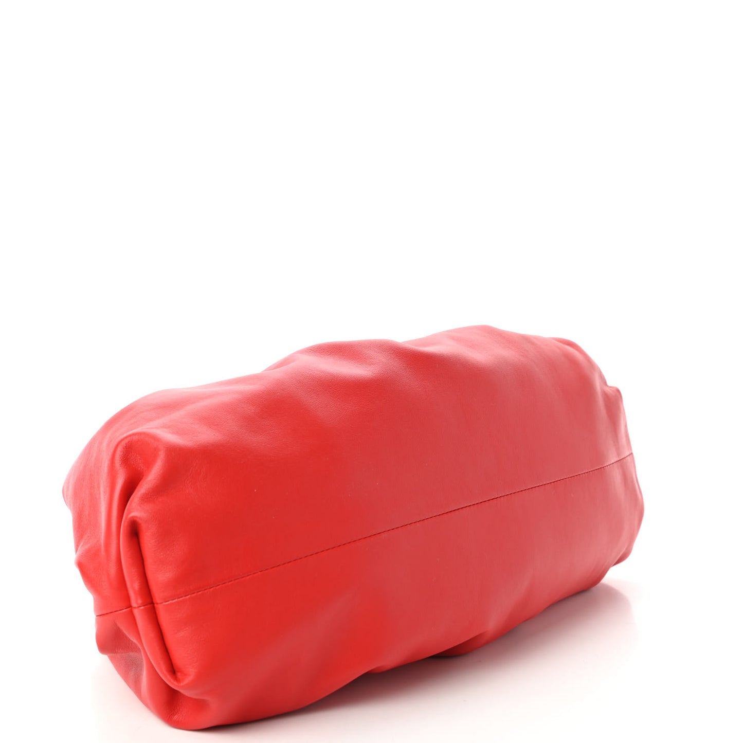 Smooth Butter Calf The Pouch Oversized Clutch Bright Red