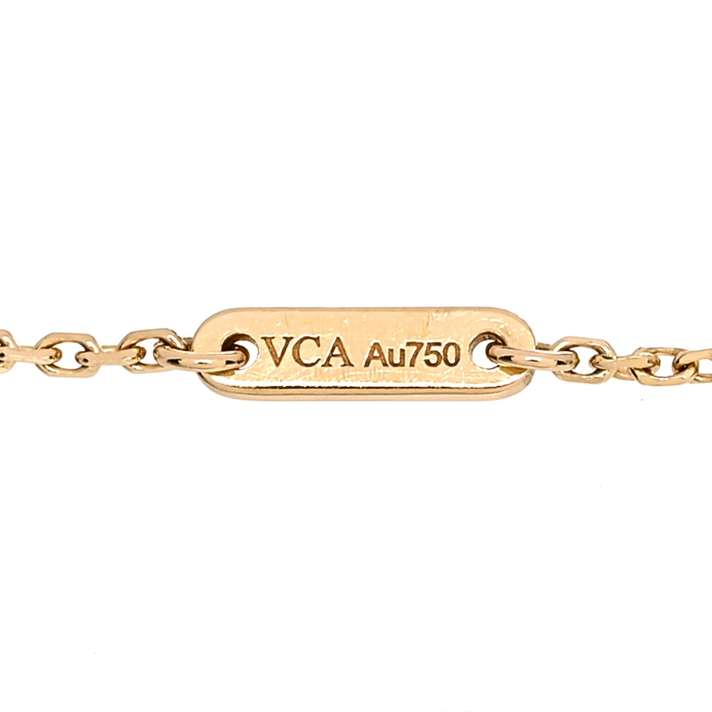 18K Yellow Gold Mother of Pearl Sweet Alhambra Bracelet