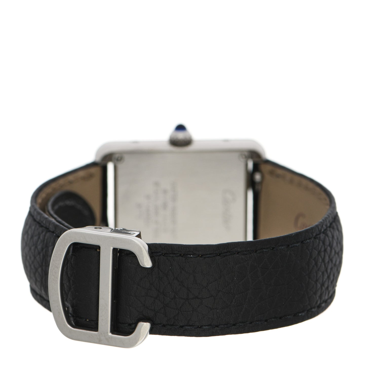 Stainless Steel Calfskin 24mm Tank Solo Quartz Watch