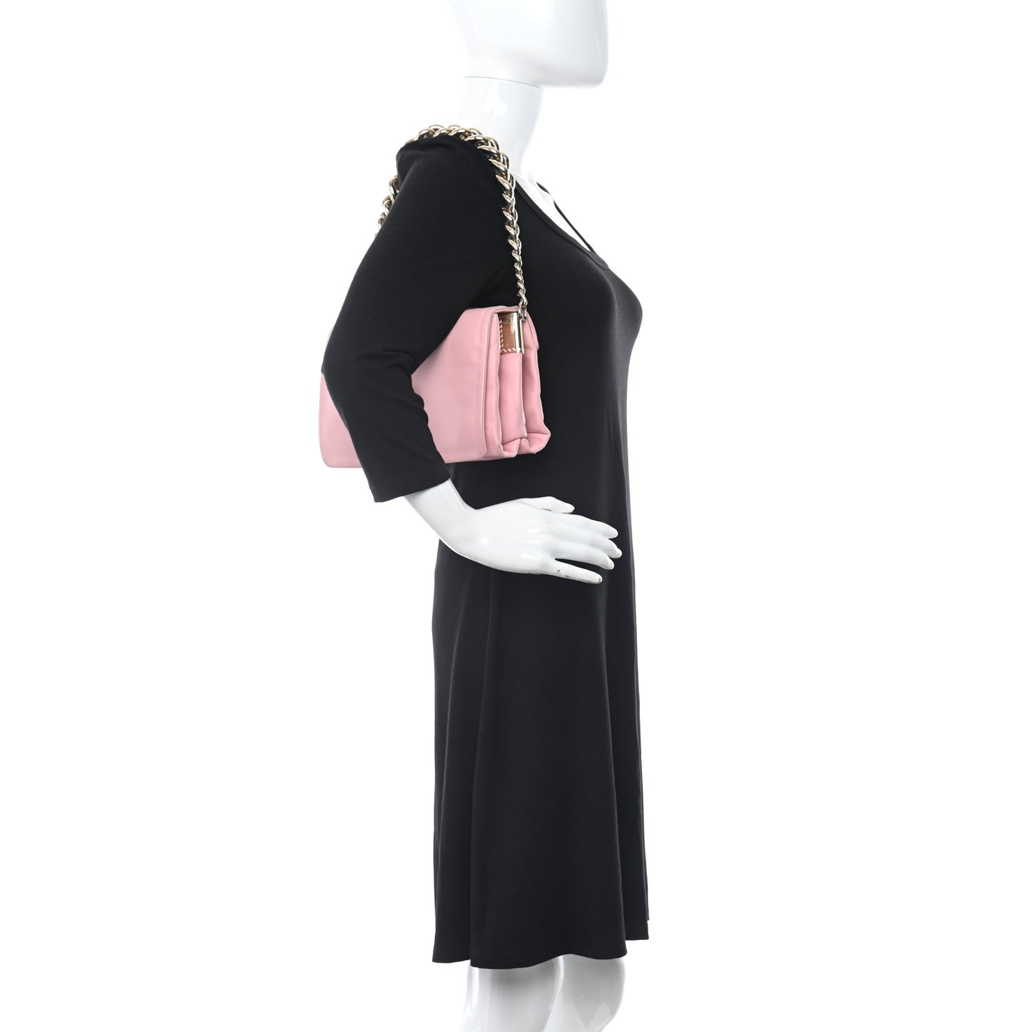 Nappa Palazzo Sultan Shoulder Bag Pink