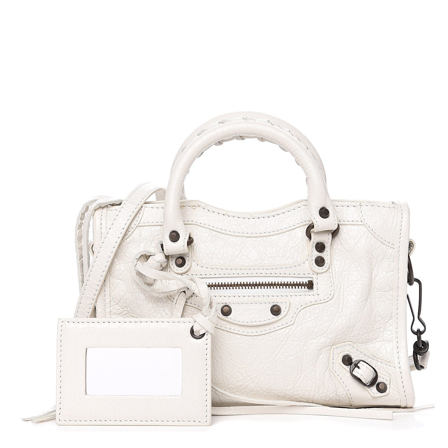 Balenciaga Agneau Classic Hardware Nano City White 1 of 9