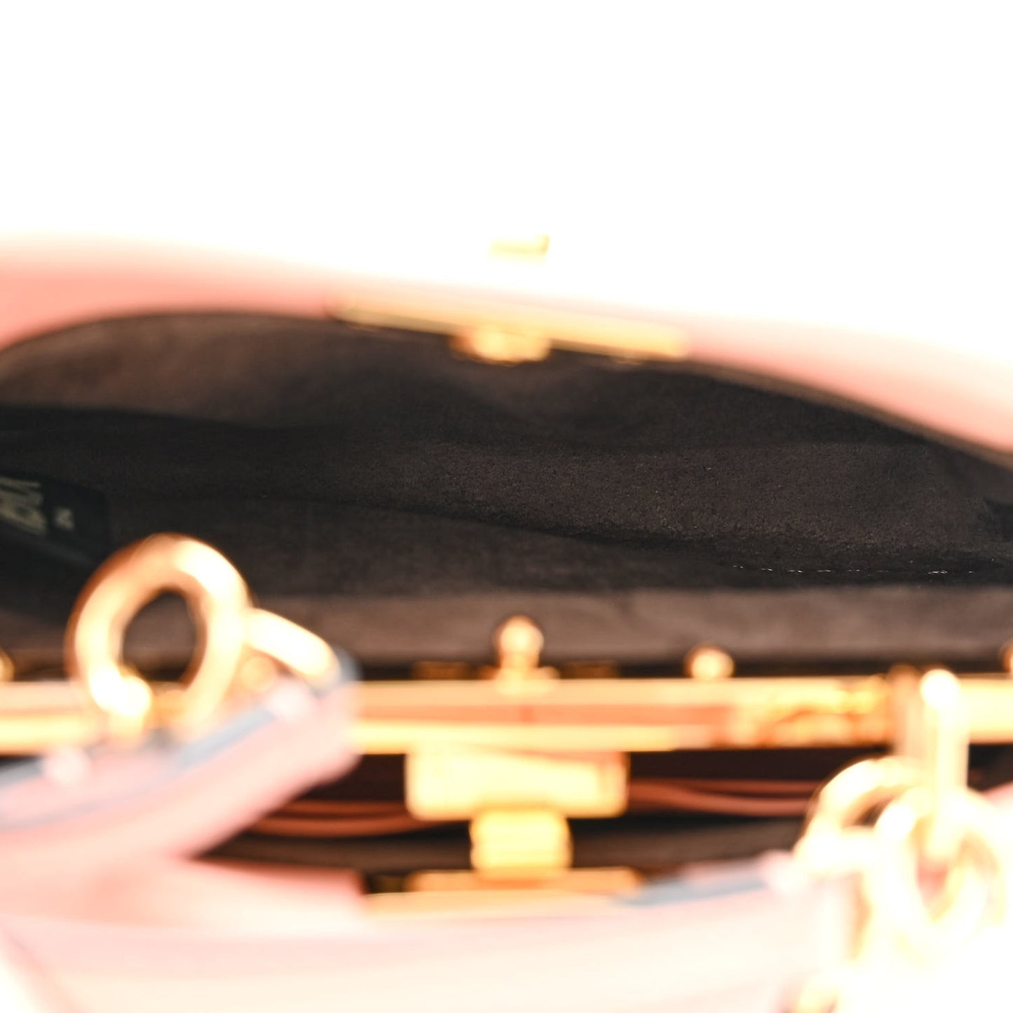 Shiny Nappa Micro Peekaboo Iconic Satchel Pink