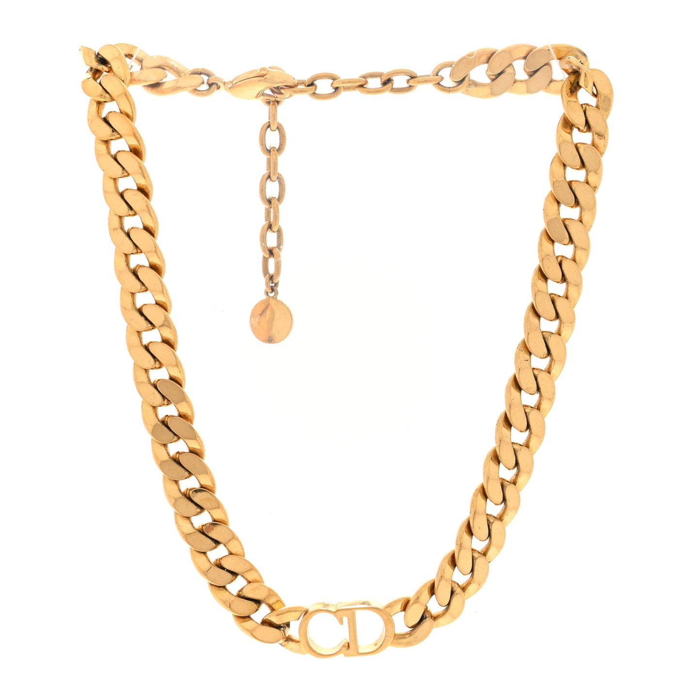 Metal Danseuse Etoile Chain Choker Necklace Gold