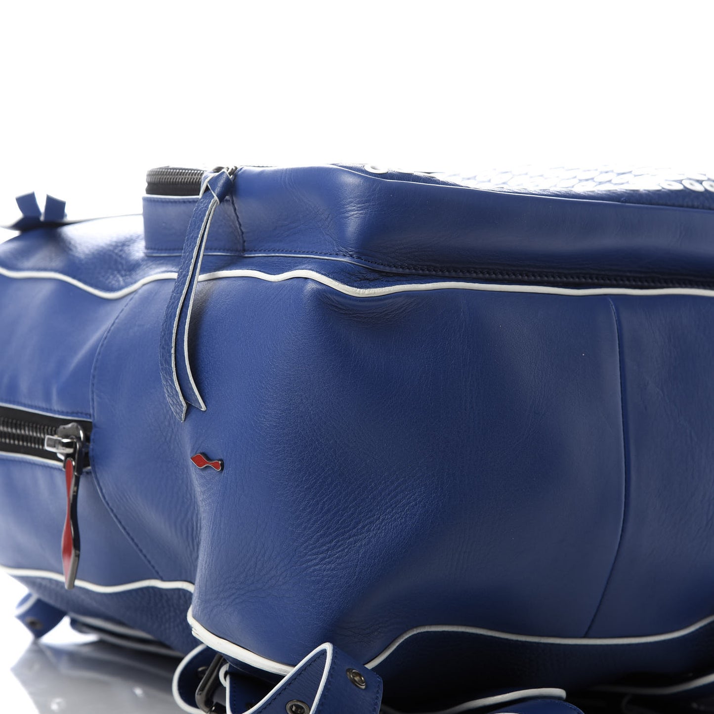 Calfskin Eyelet Aliosha Backpack Neptune