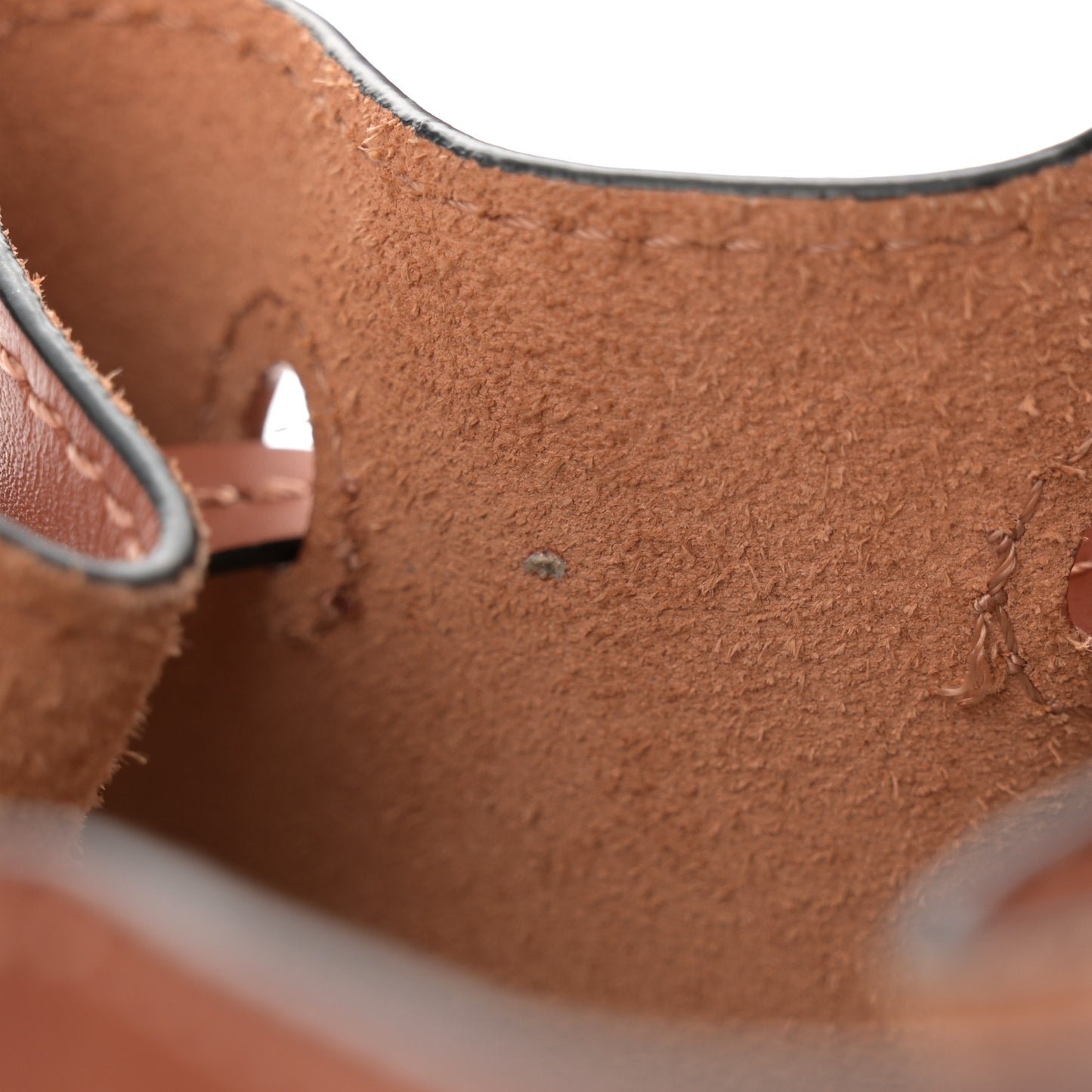 Calfskin Mini Balloon Bucket Bag Tan