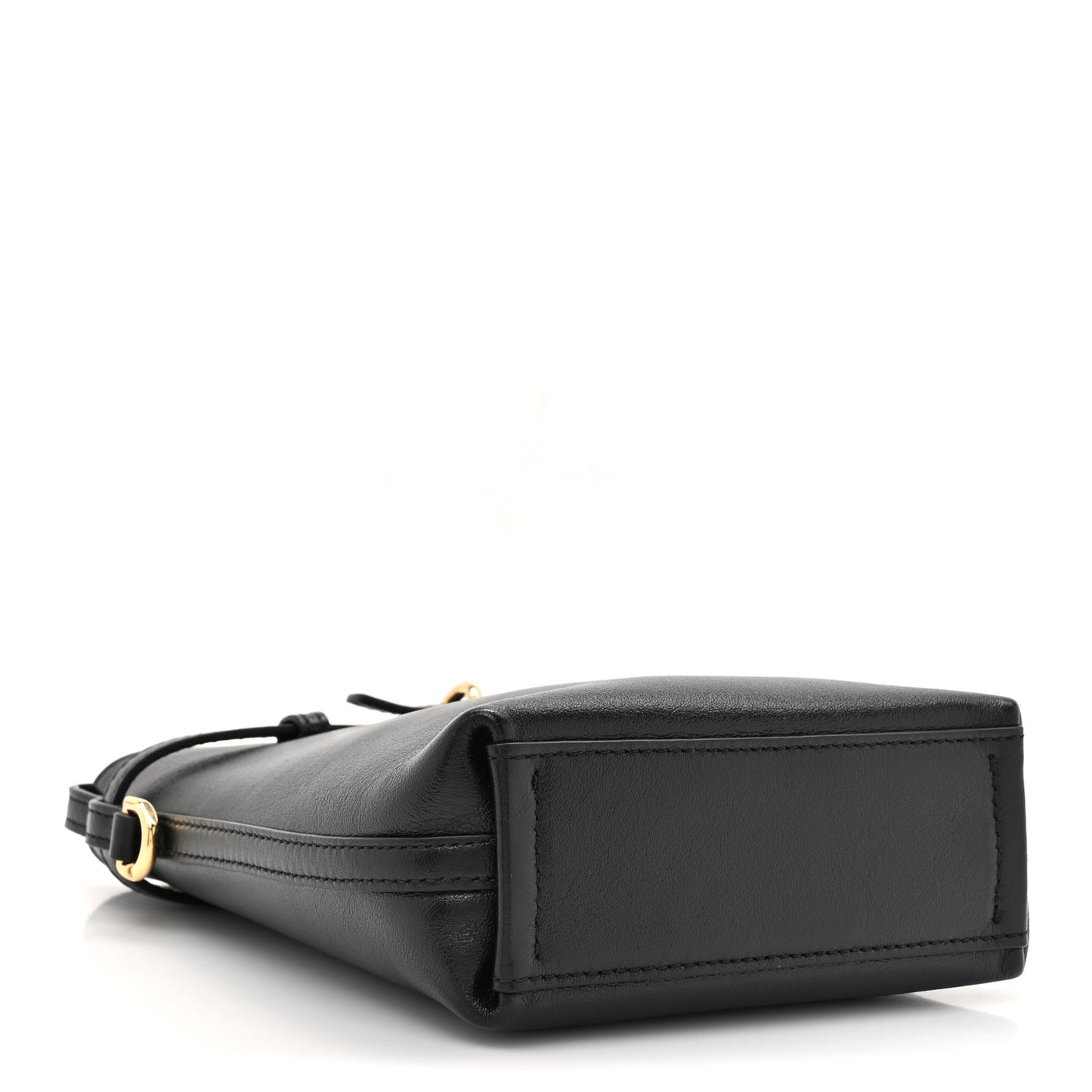 Calfskin Voyou Phone Crossbody Pouch Black