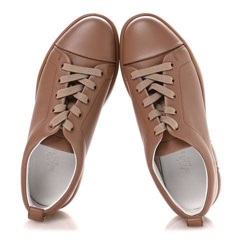 Calfskin Womens Happy Sneakers 37.5 Rose Perle