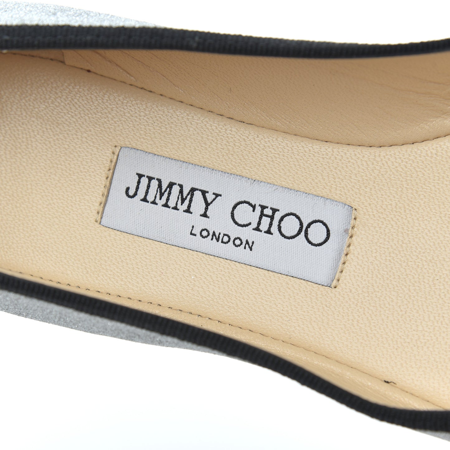 Dusty Glitter Ballet Flats 37 Silver