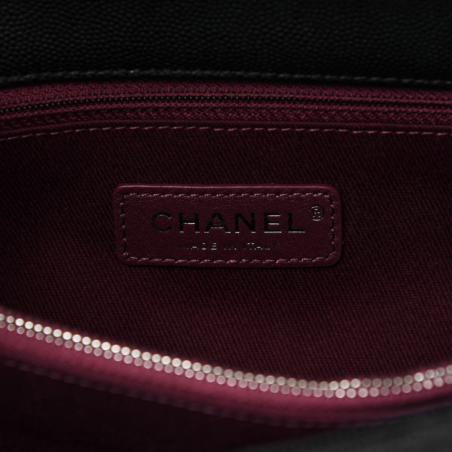 Caviar Quilted Small Coco Handle Flap Black