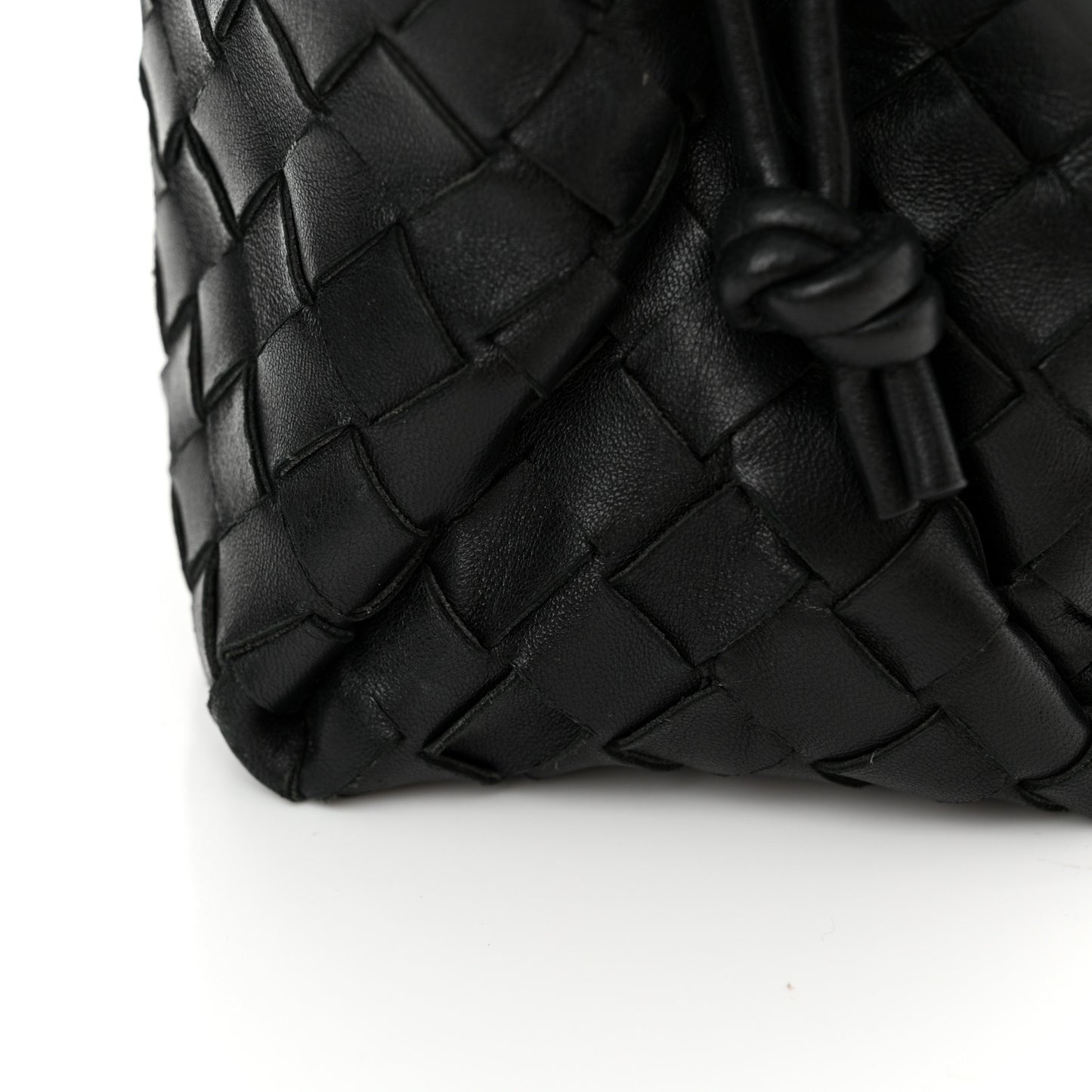 Nappa Intrecciato Medium Loop Camera Bag Black