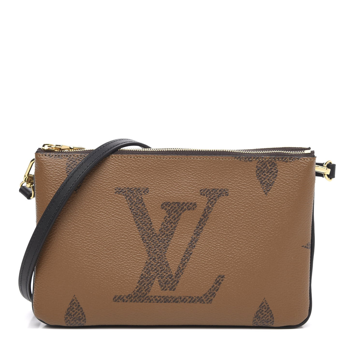 Reverse Monogram Giant Double Zip Pochette