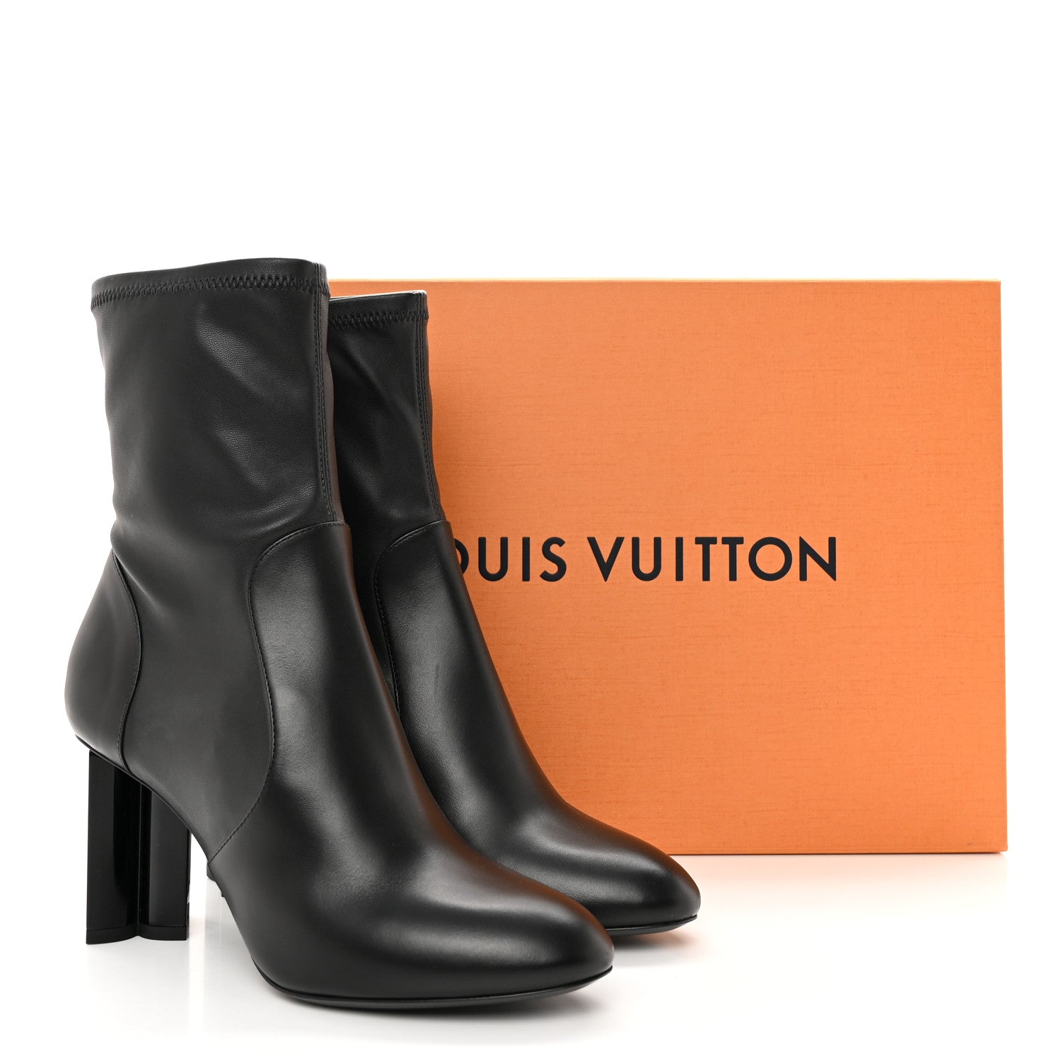 Louis Vuitton Calfskin Uniformes Silhouette Ankle Boots 37.5 Black 9 of 9