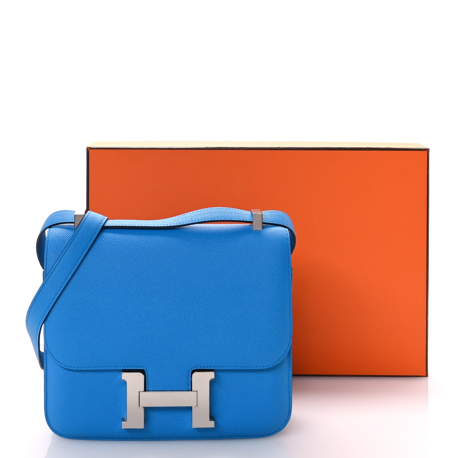 Hermes Epsom Constance 24 Bleu Frida 11 of 11