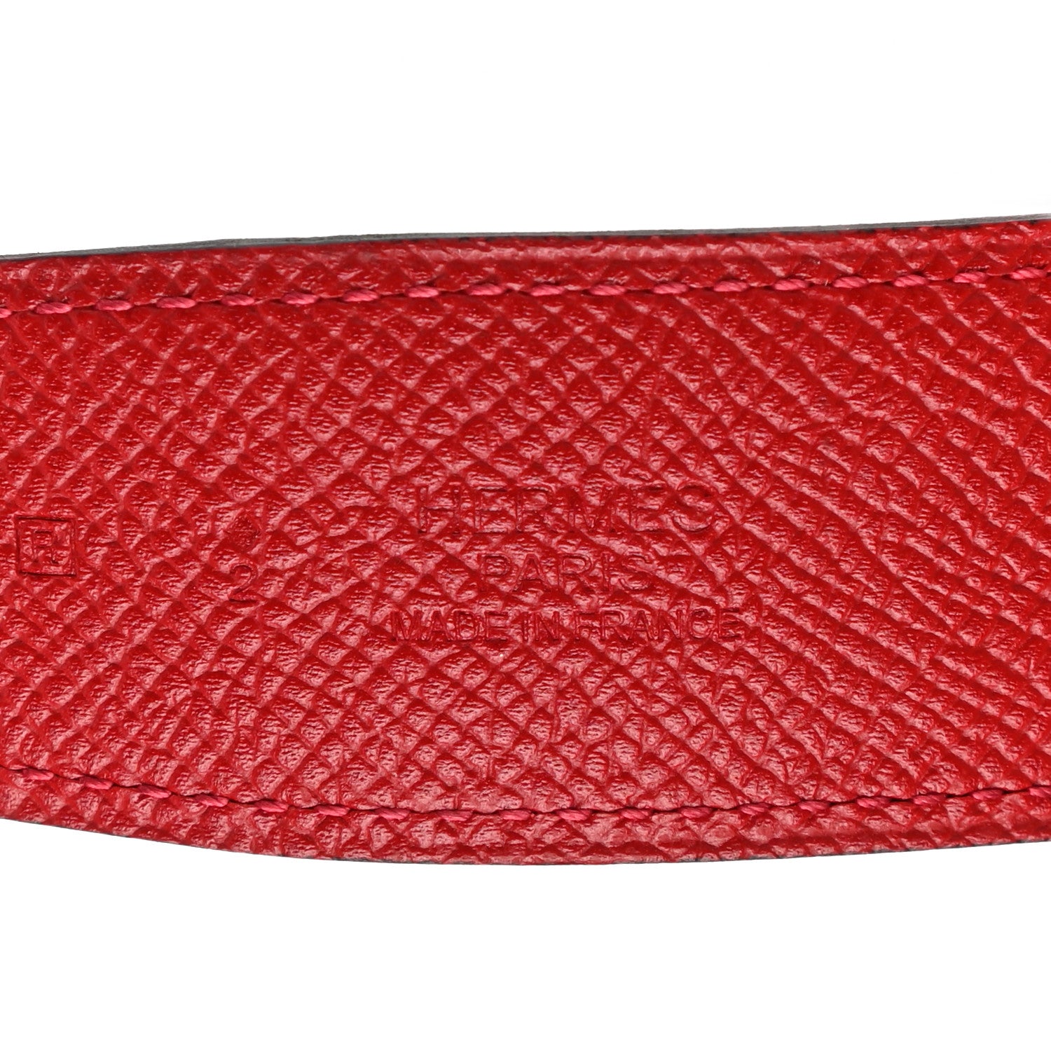 Hermes Epsom Swift 32mm Belt Strap 80 Rouge Casaque Rouge H 3 of 8