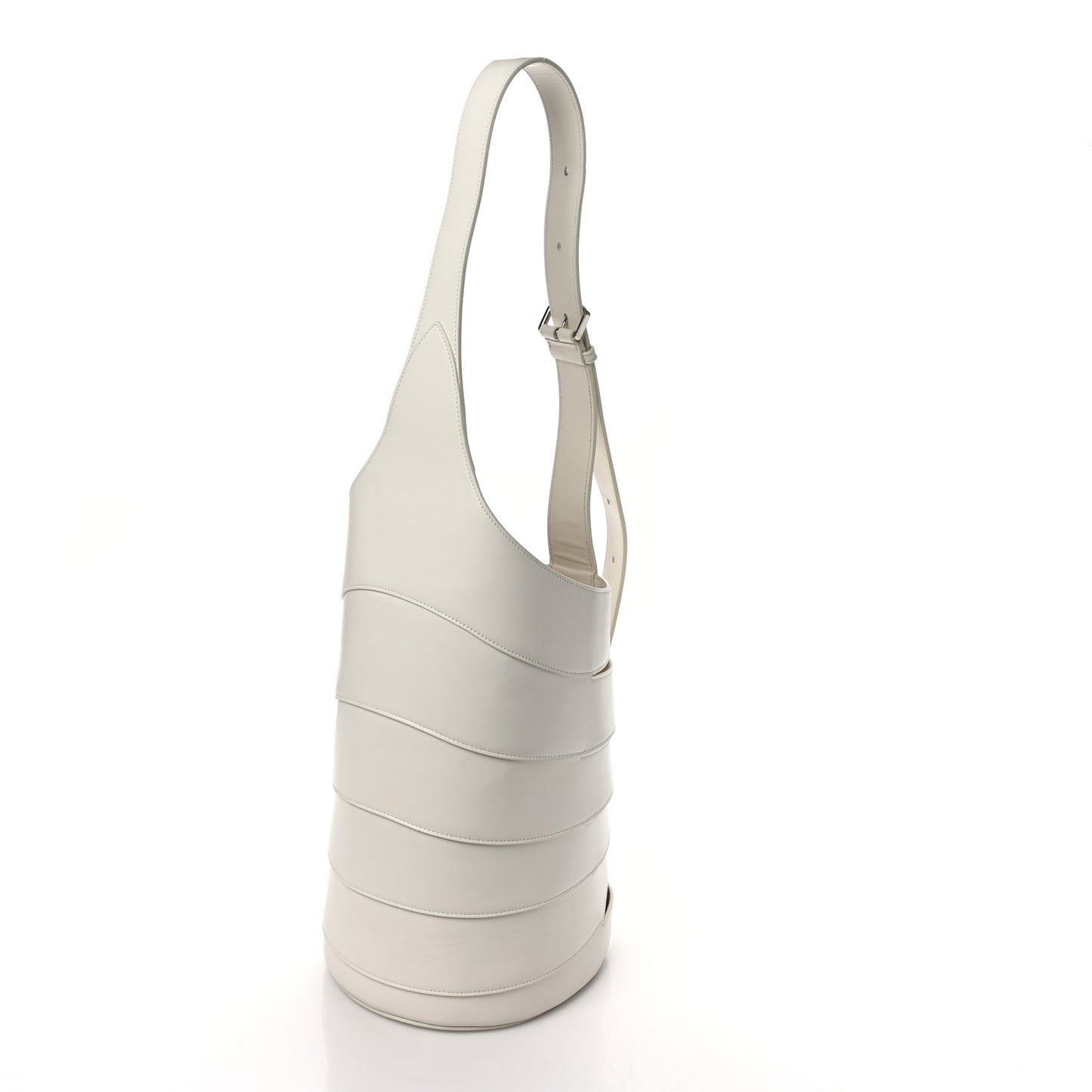 Lux Calfskin Medium Babel Bag Ivory