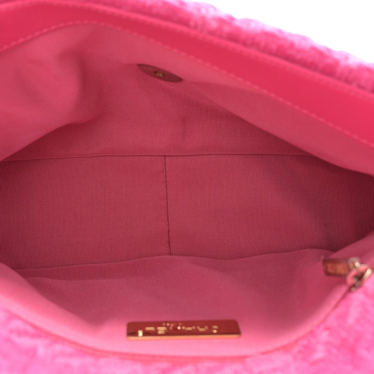 Chanel Tweed Quilted Medium Chanel 19 Flap Pink 5 of 10