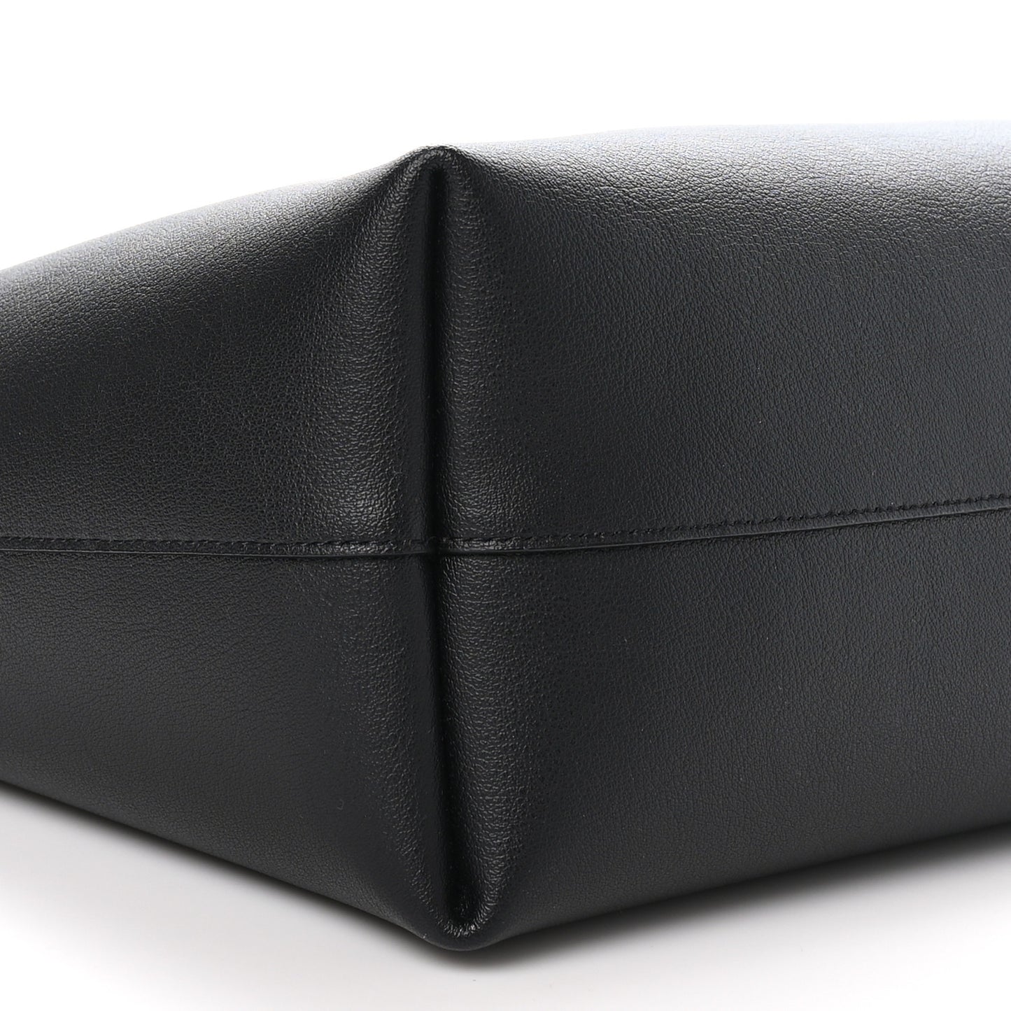 Calfskin Large Shopping Tote Black