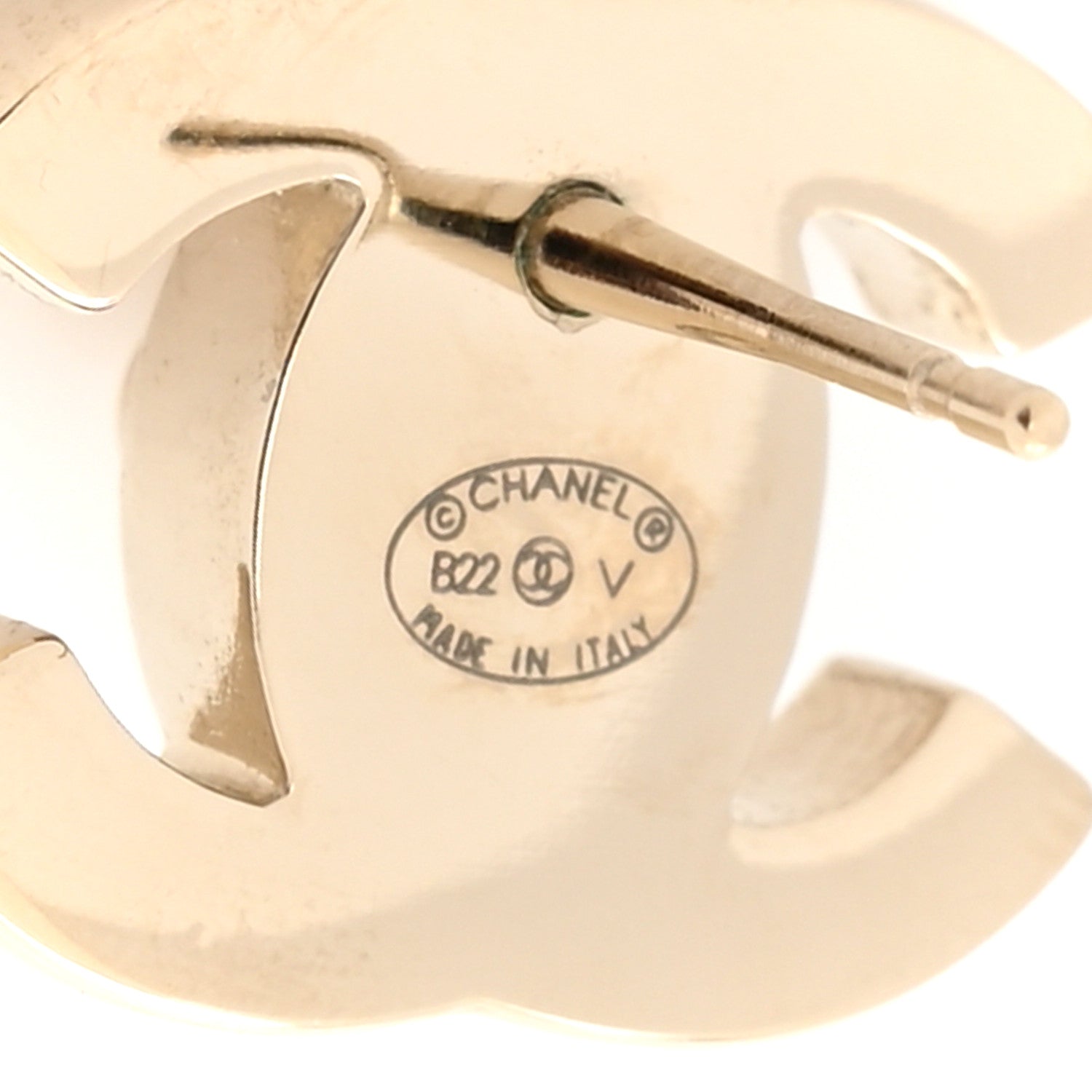 Chanel Metal CC Turnlock Earrings Gold 4 of 5