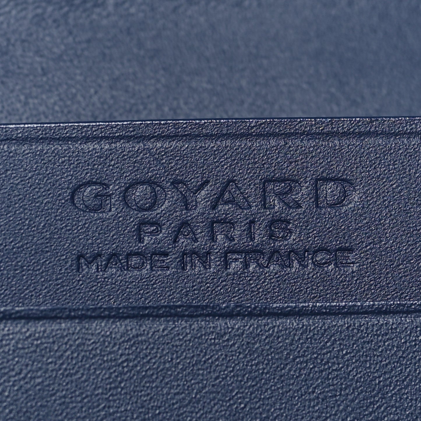 Goyardine Business Card Holder Navy