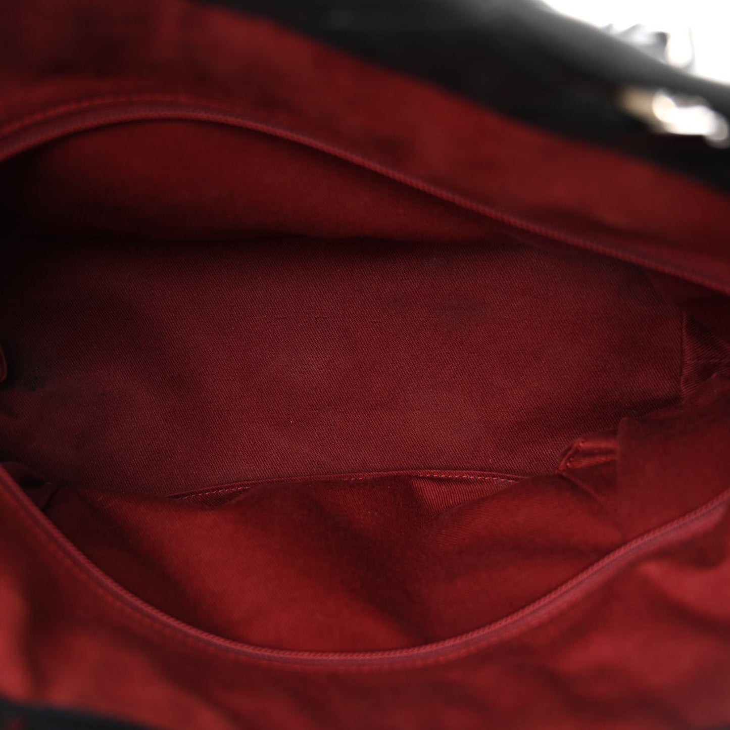 Aged Calfskin Quilted Large Cotton Club Tote Black