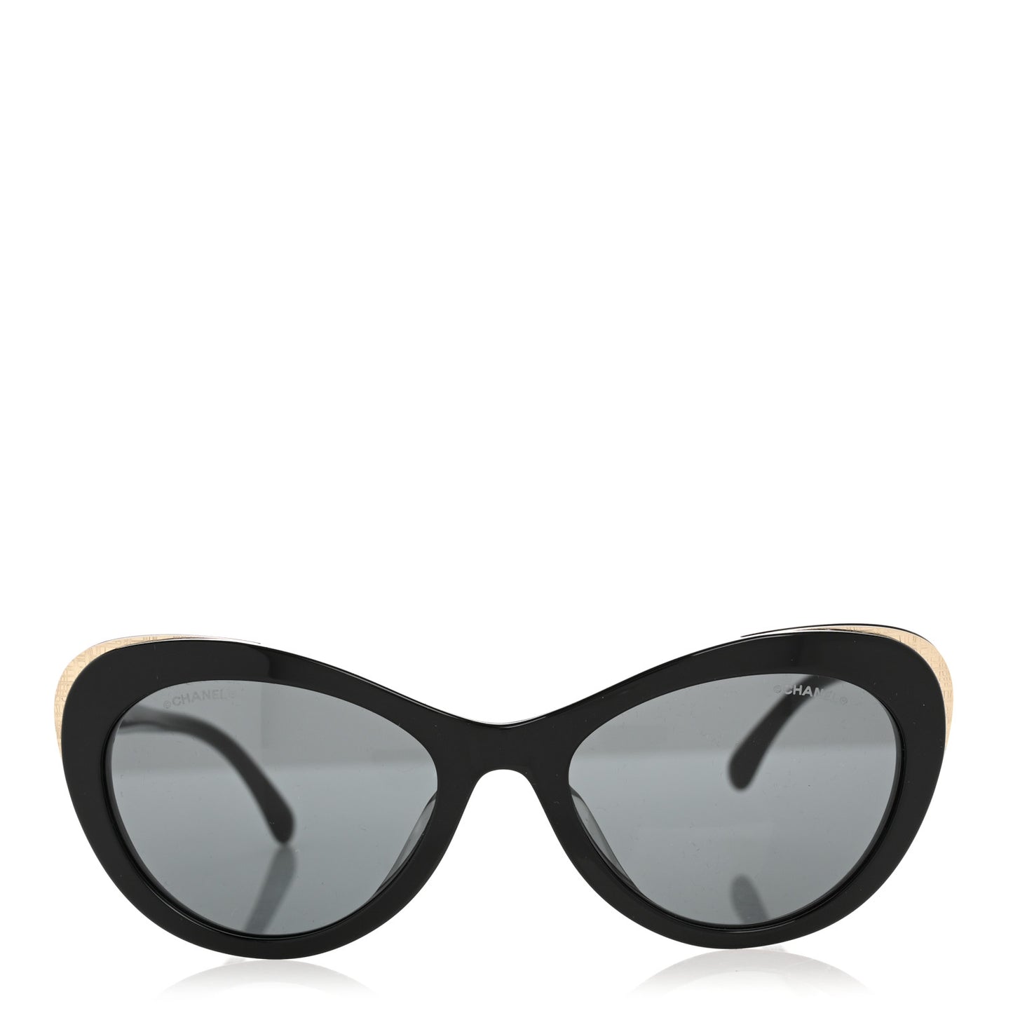 Acetate Cat Eye CC Sunglasses 5432-A Black