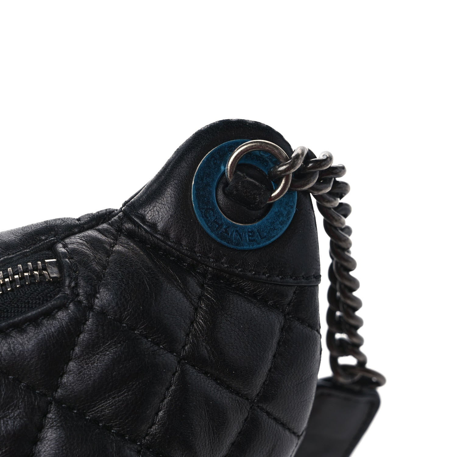 Chanel Lambskin Quilted Banane Waist Bag Fanny Pack Black 10 of 10