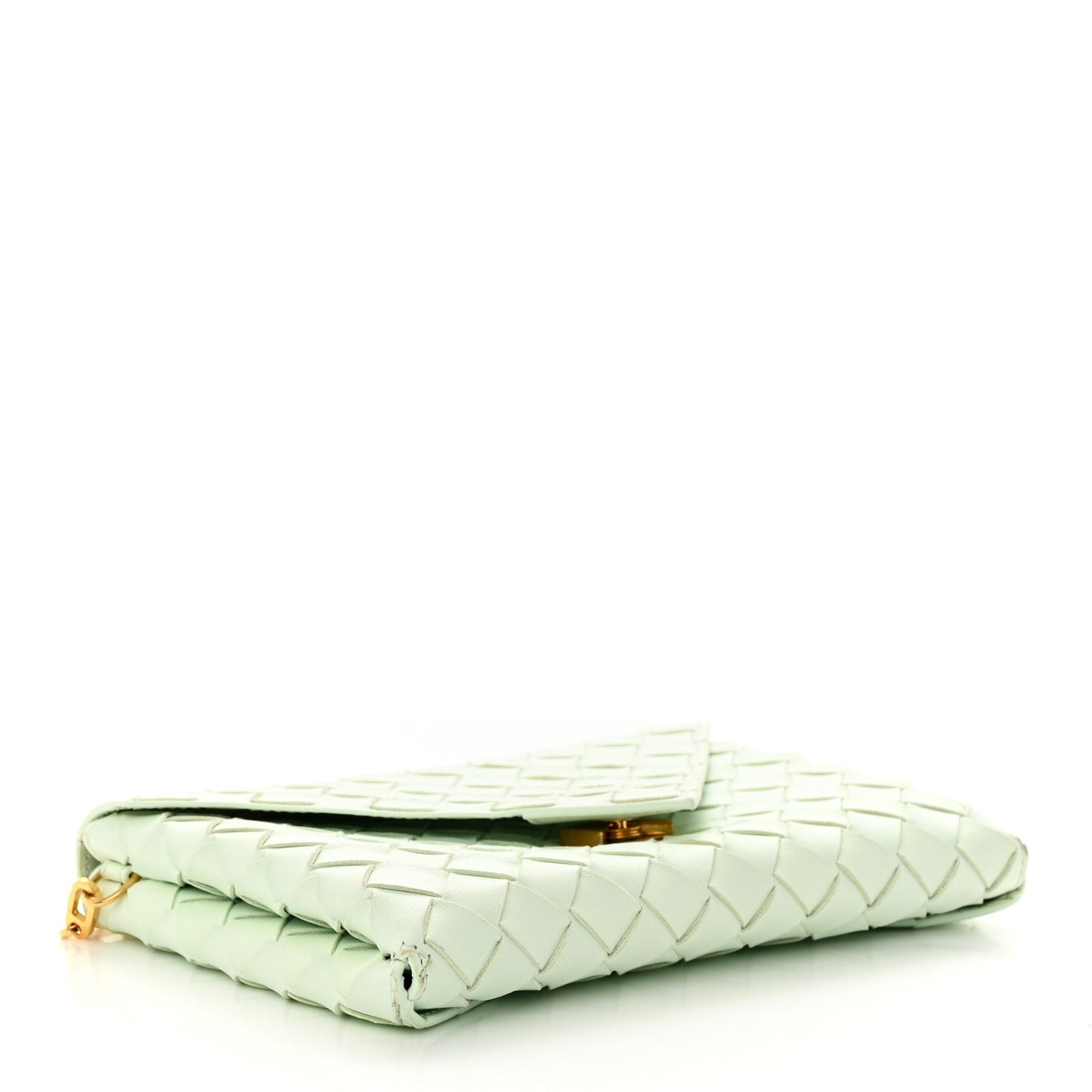 Nappa Intrecciato Envelope Pouch Glacier