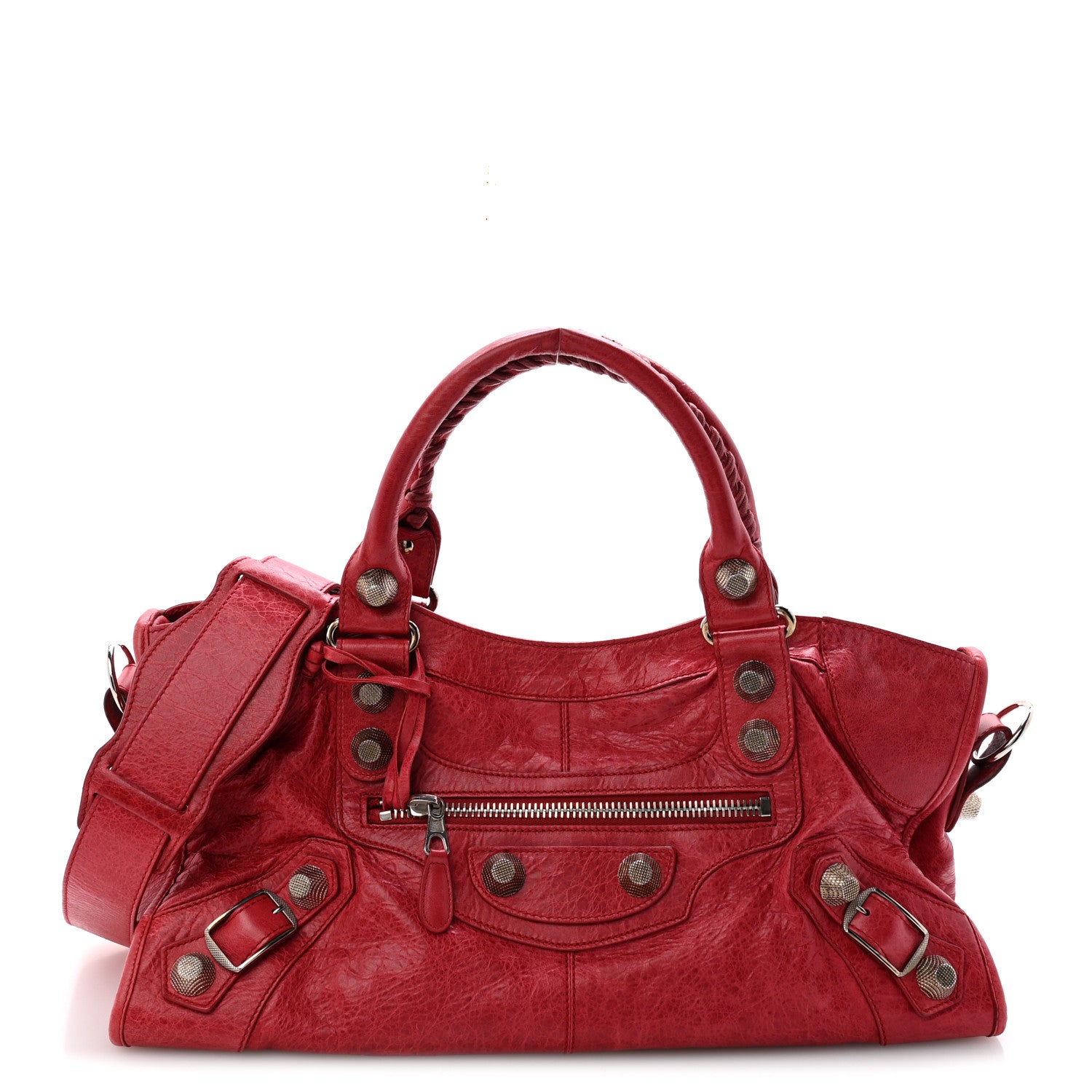 p*2様 ピ*☆様 p*2様 ショッパー付★BALENCIAGA TWENTY Balenciaga Agneau Giant 21 Silver Hardware Part Time Sang 1935813