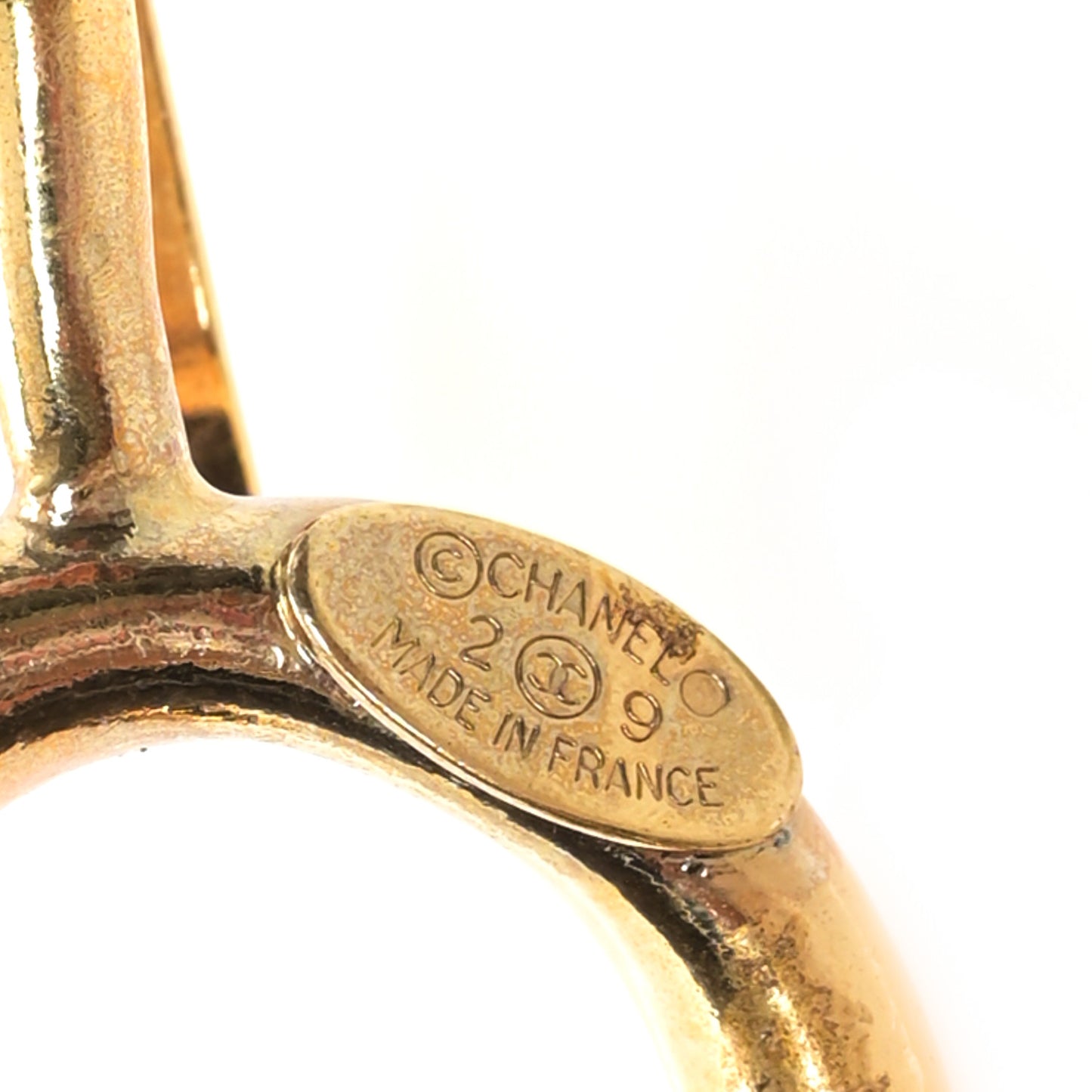 Lambskin Chain CC Medallion Belt Belt Black Gold