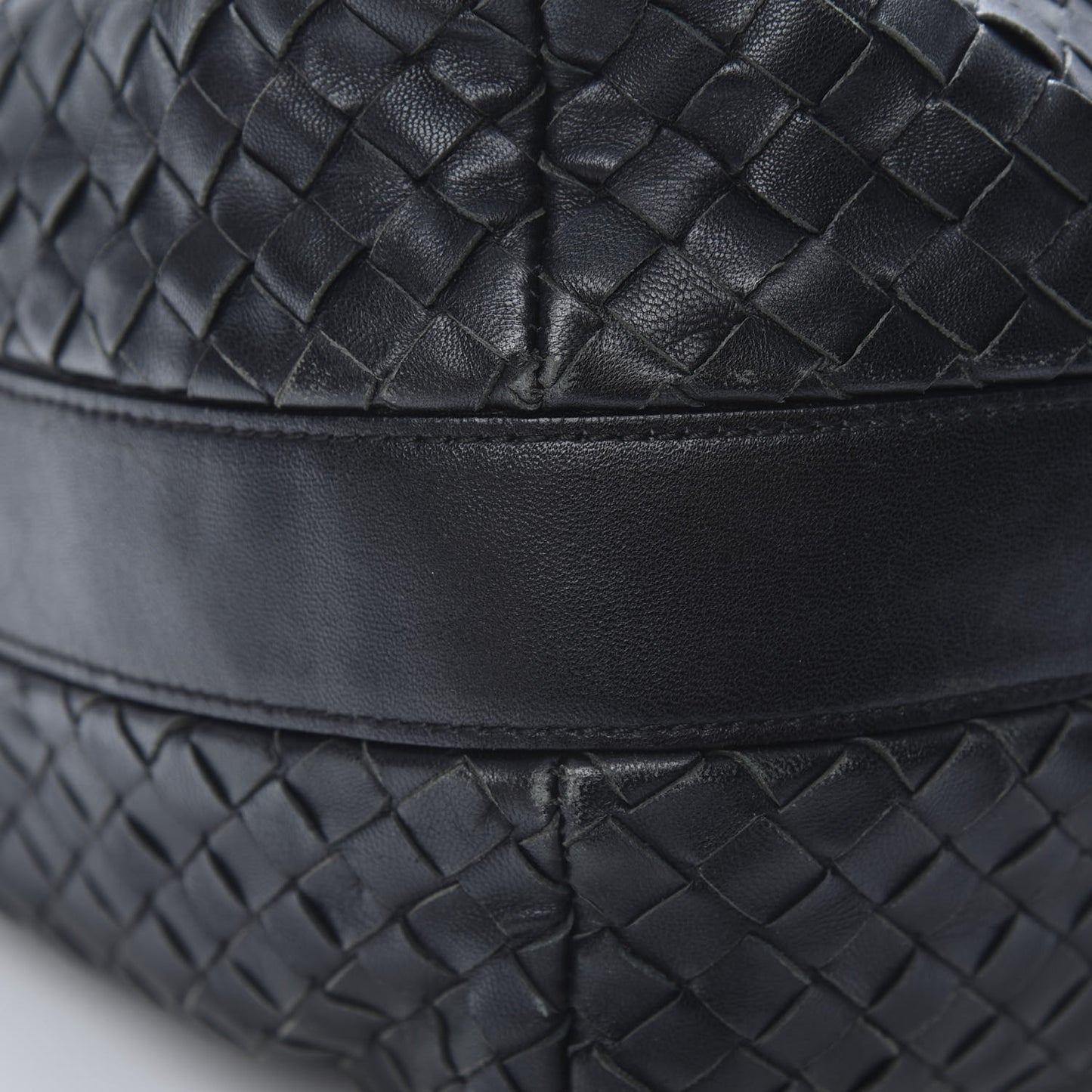 Nappa Intrecciato Hobo Black