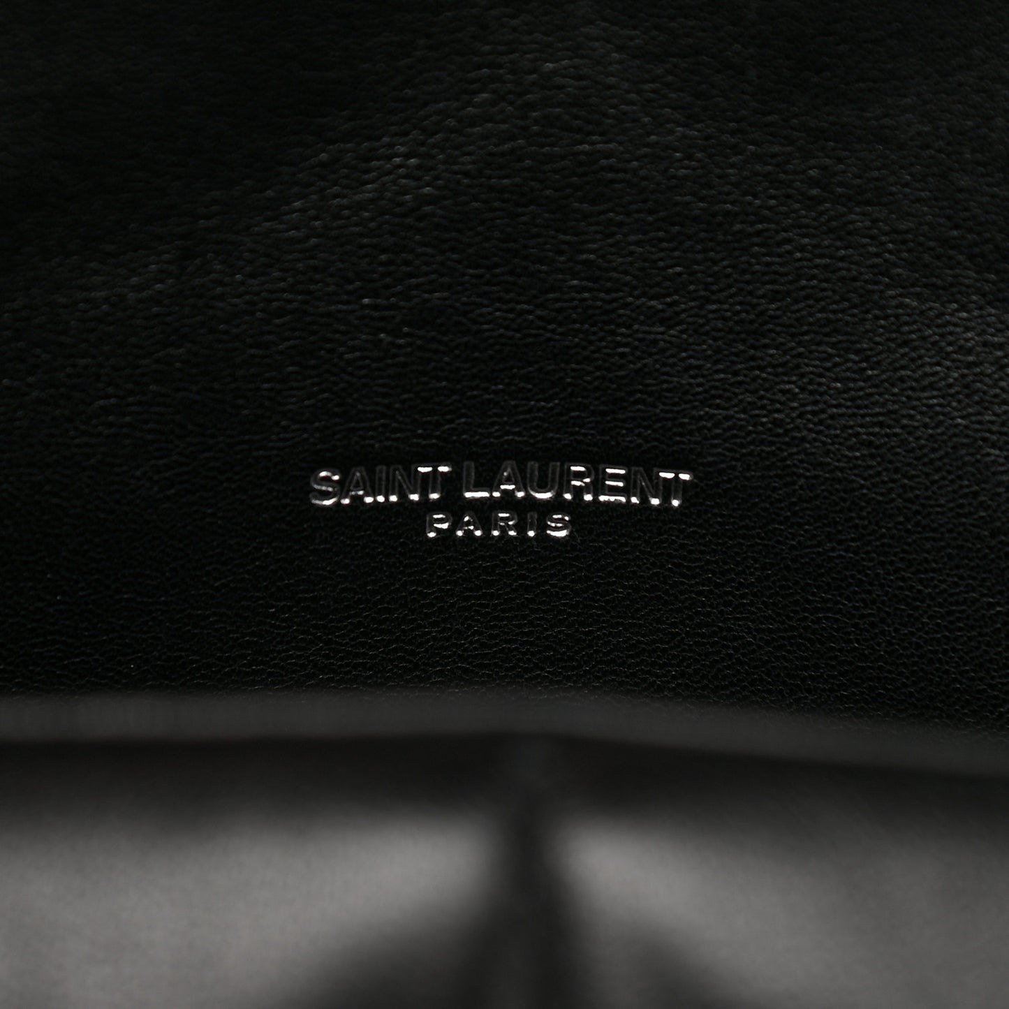 Lambskin Quilted Small Loulou Puffer Monogram Chain Satchel Black