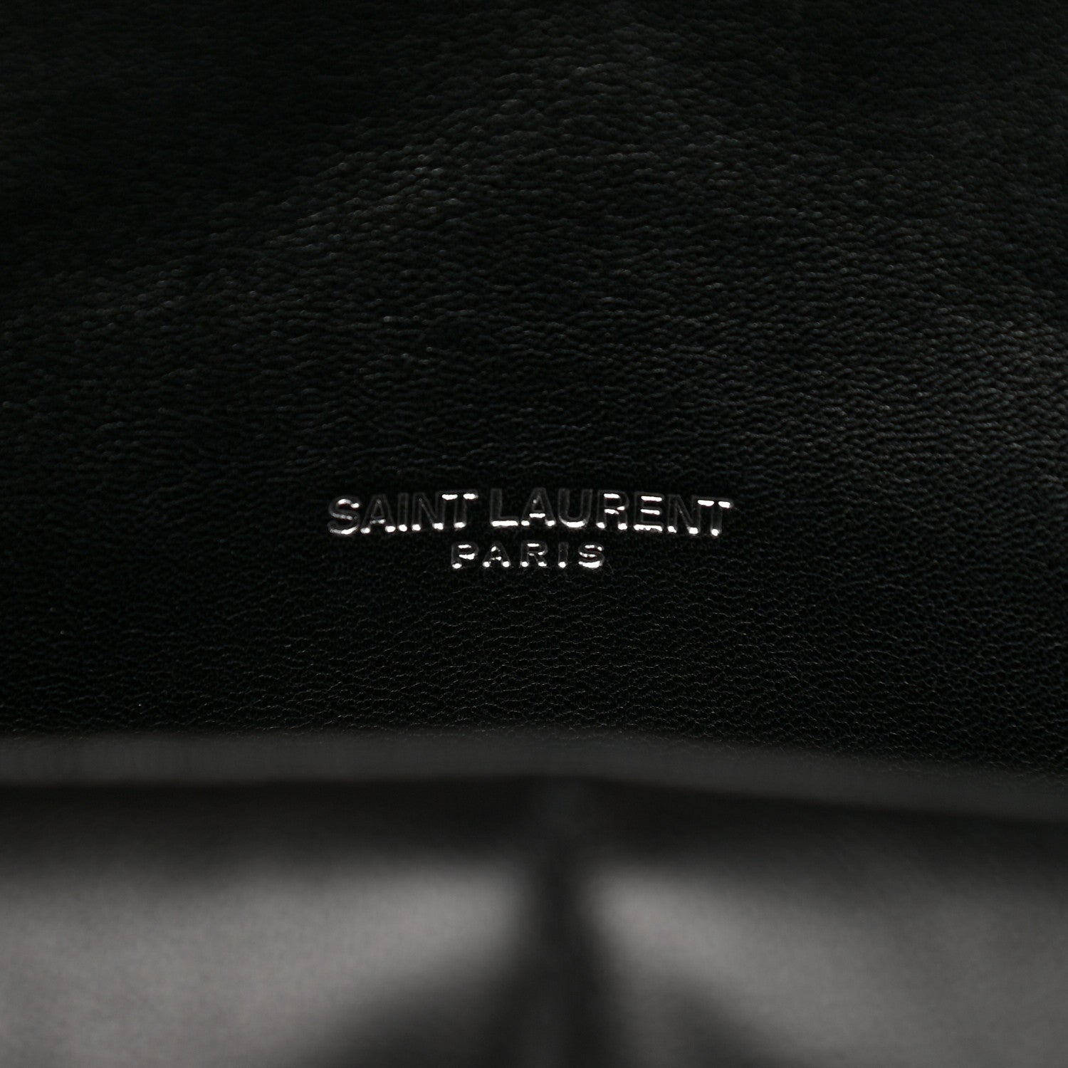 Saint Laurent Lambskin Quilted Small Loulou Puffer Monogram Chain Satchel Black 6 of 12