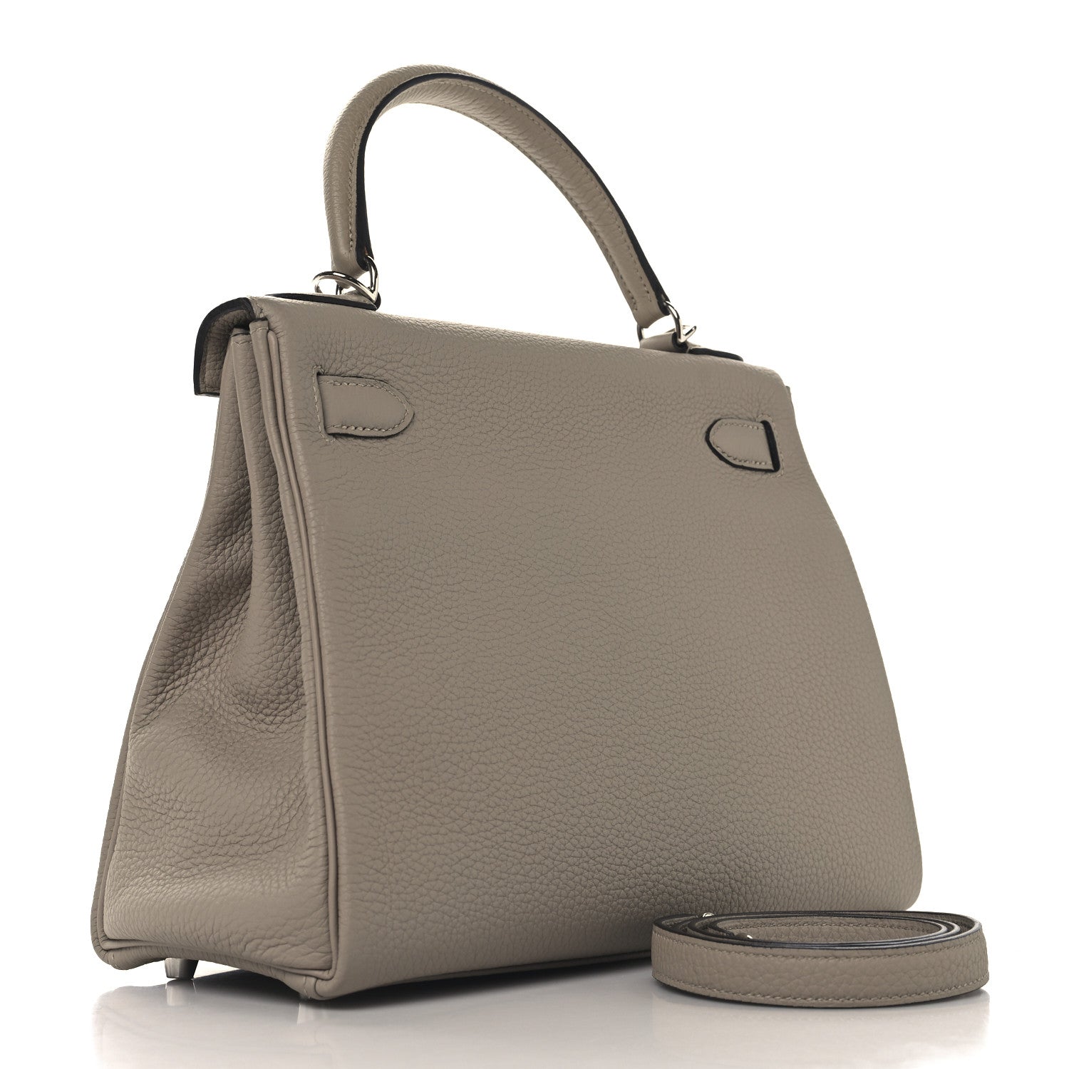 Hermes Togo Kelly Retourne 28 Gris Tourterelle 3 of 13