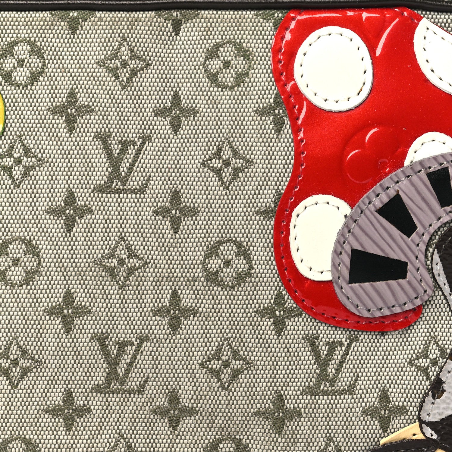 Louis Vuitton Mini Monogram Conte de Fees Mushroom Pochette Kaki 7 of 11
