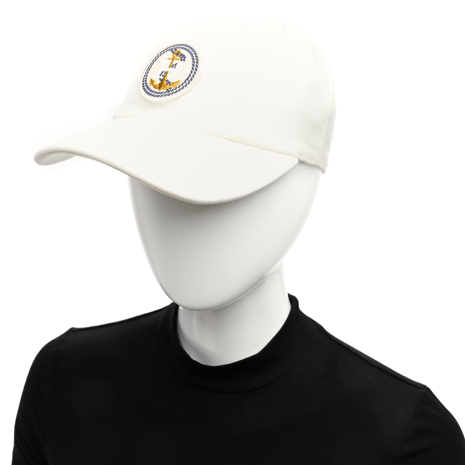 Hermes Linen Davis Ancre Cap 57 White 2 of 8
