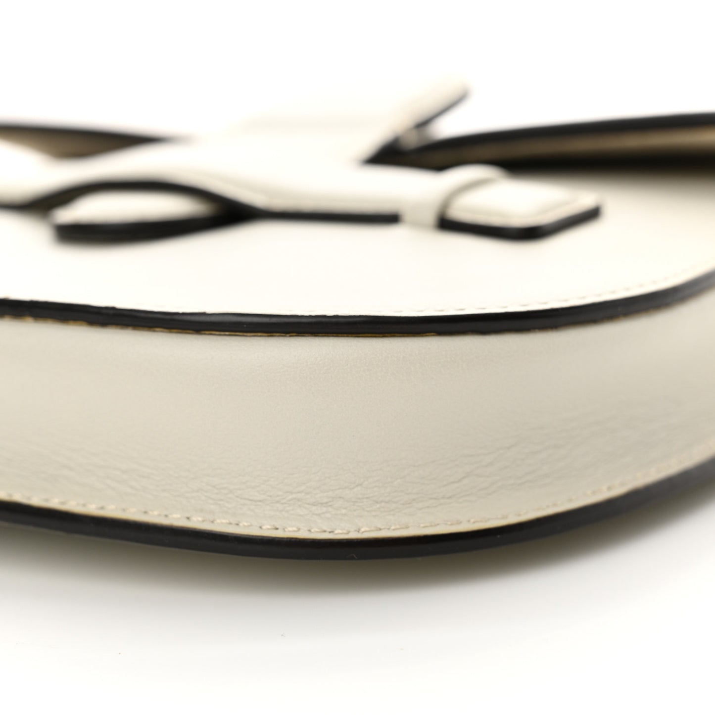 Smooth Calfskin Mini Symmetrical Bag White