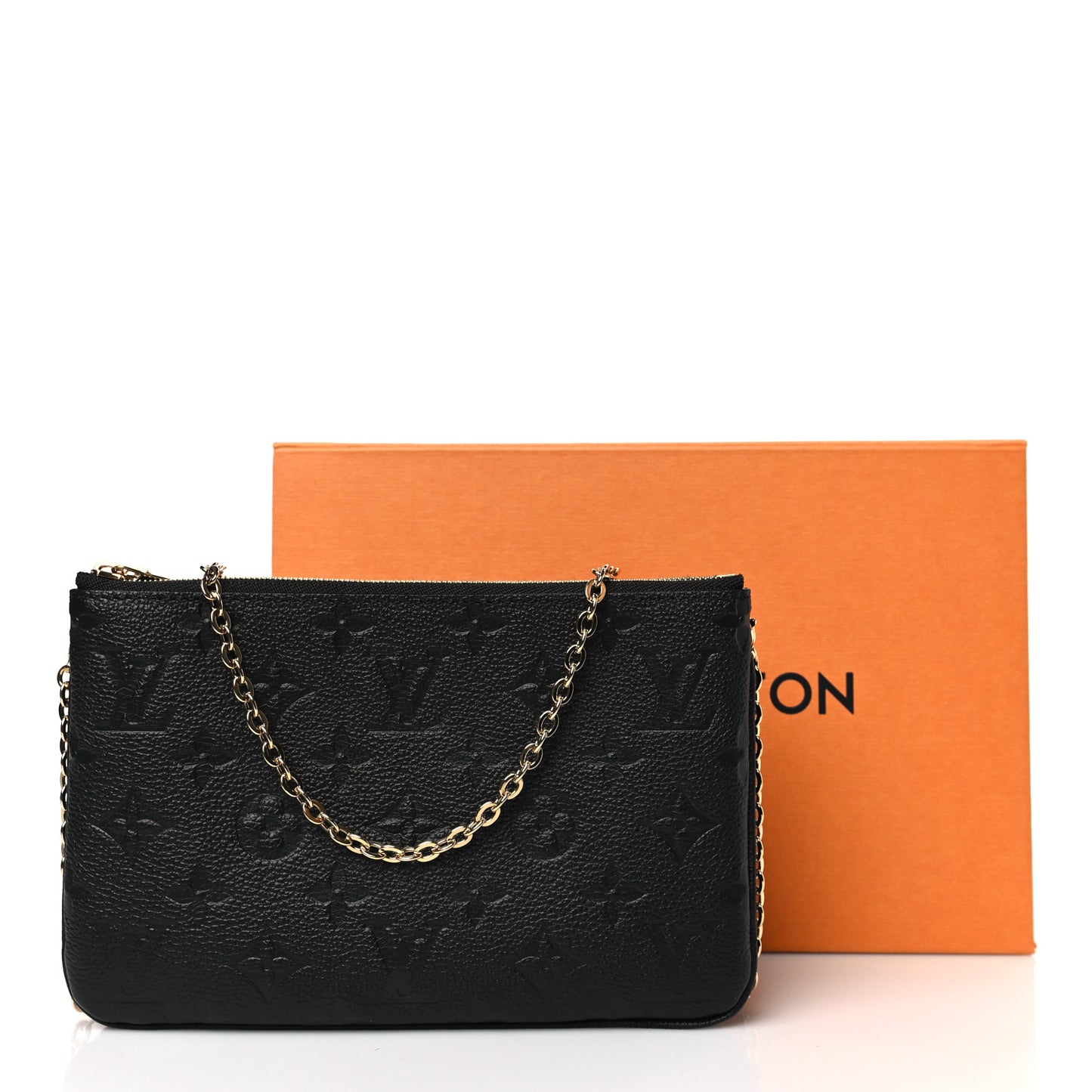 Empreinte Double Zip Pochette Black