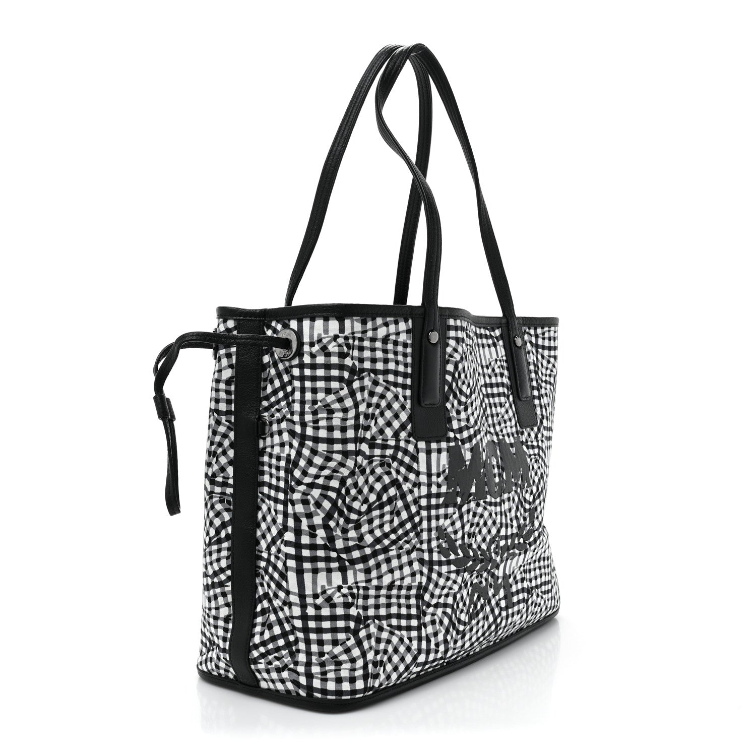 MCM Visetos Medium Liz Reversible Shopper Tote Black 6 of 16