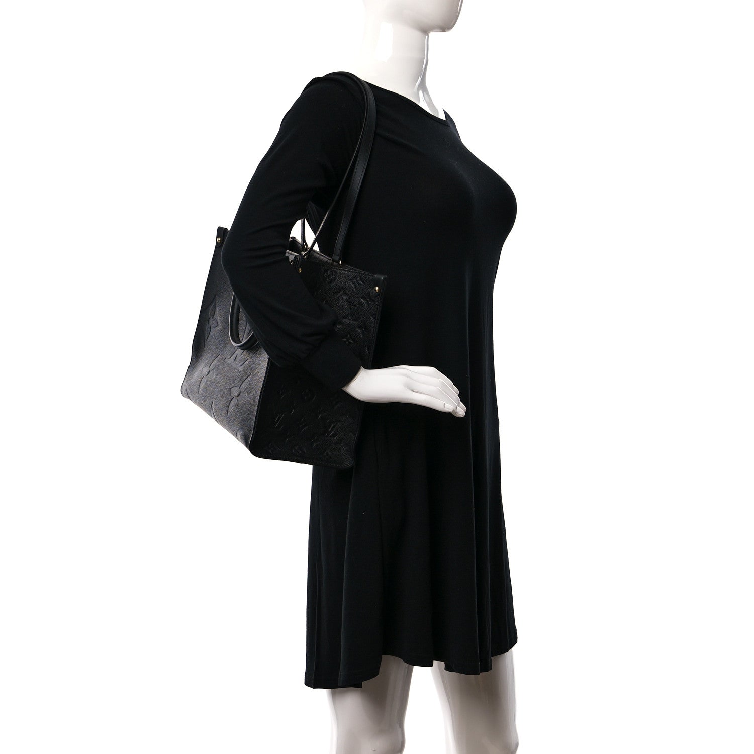 Louis Vuitton Empreinte Monogram Giant Onthego MM Black 3 of 8