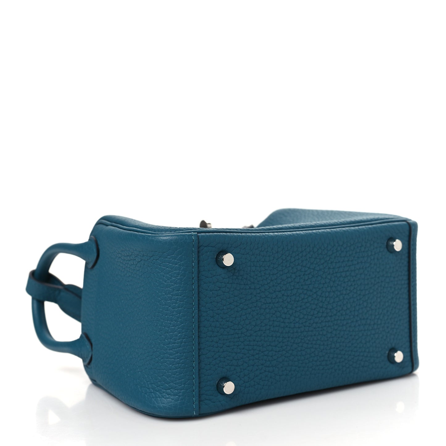 Taurillon Clemence Mini Lindy 20 Vert Bosphore