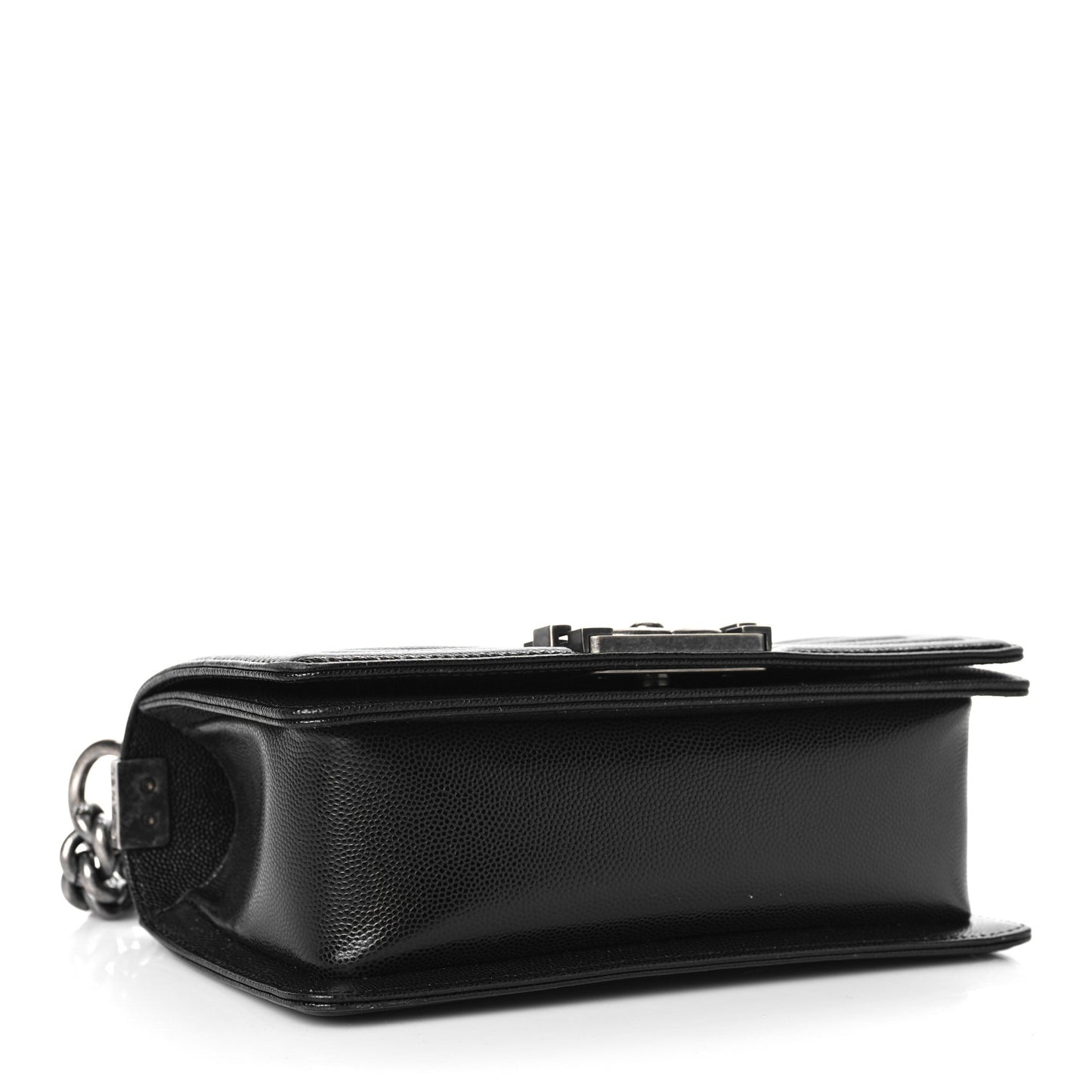 Caviar Quilted Small Boy Flap Black